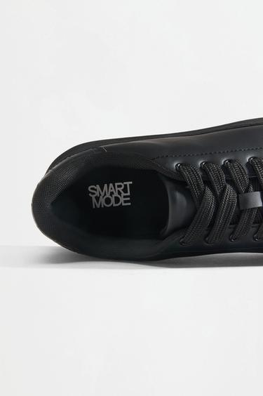 Contrast heel counter slipper — BLACK 4