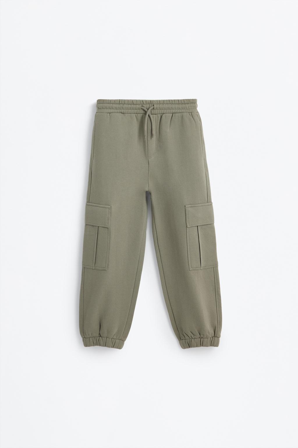 Pantalón cargo felpa