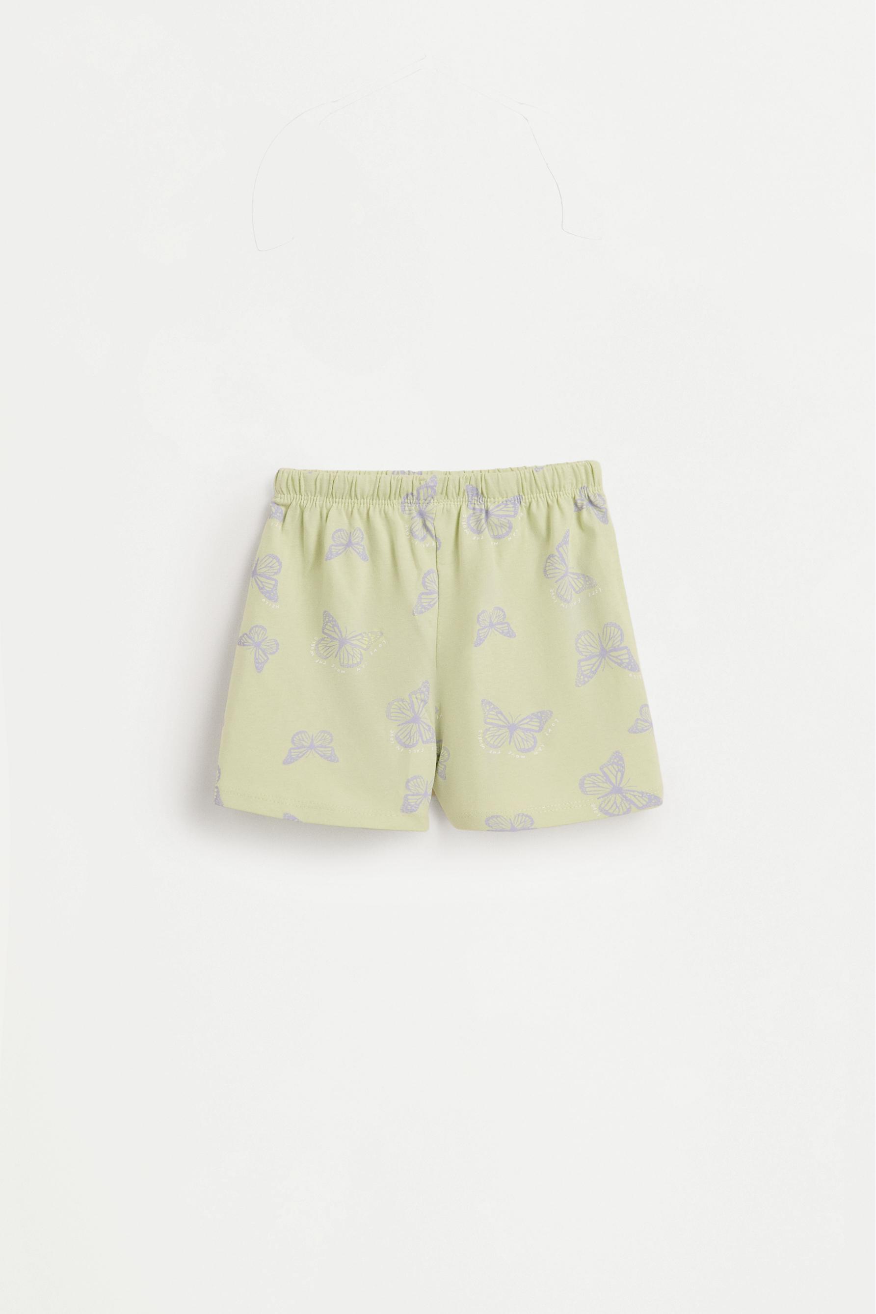 Printed short pyjamas — PALE KHAKI