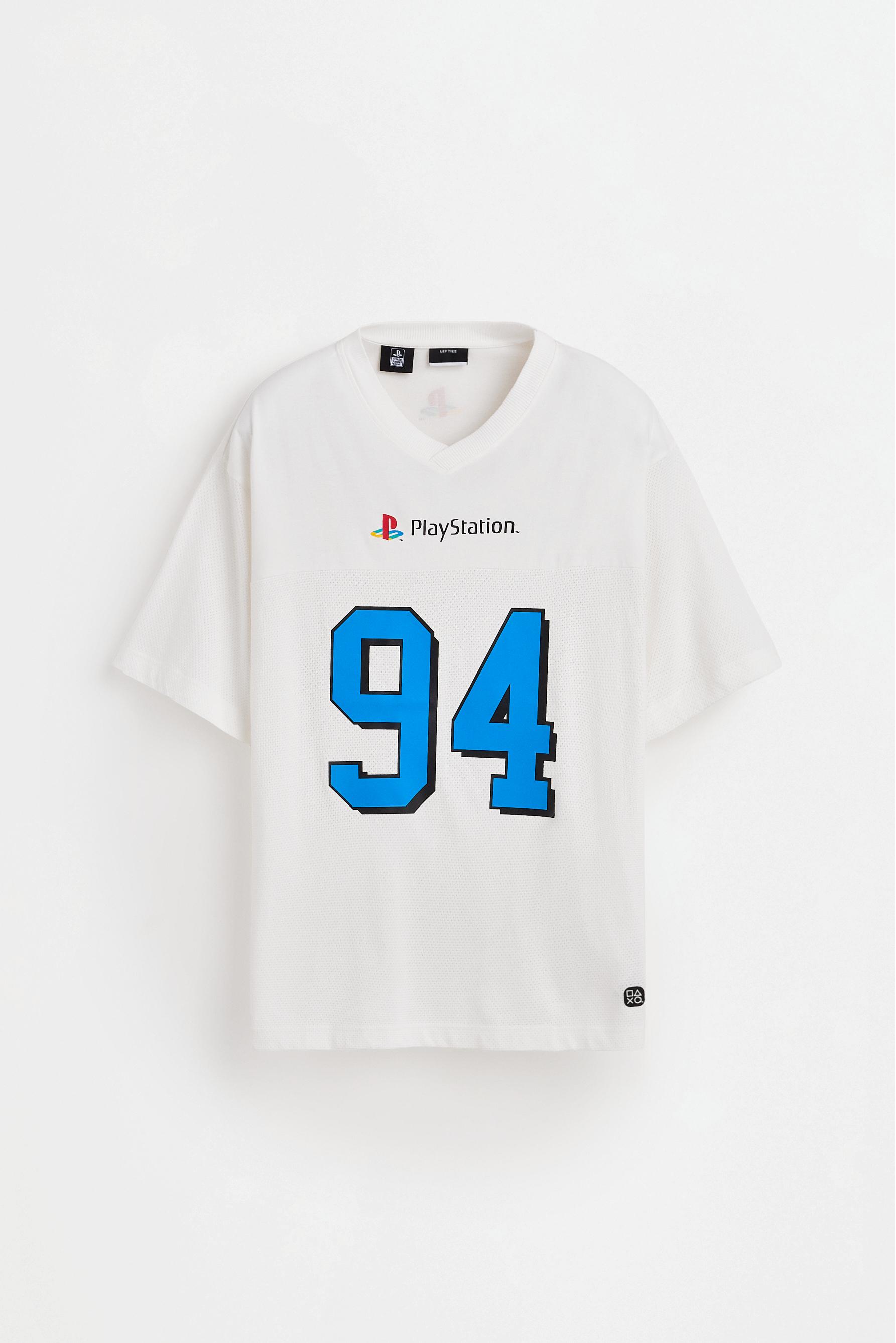 PlayStation mesh T-shirt — WHITE