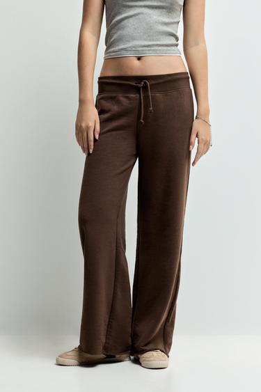 Wide-leg tracksuit trousers — CHOCOLATE 2