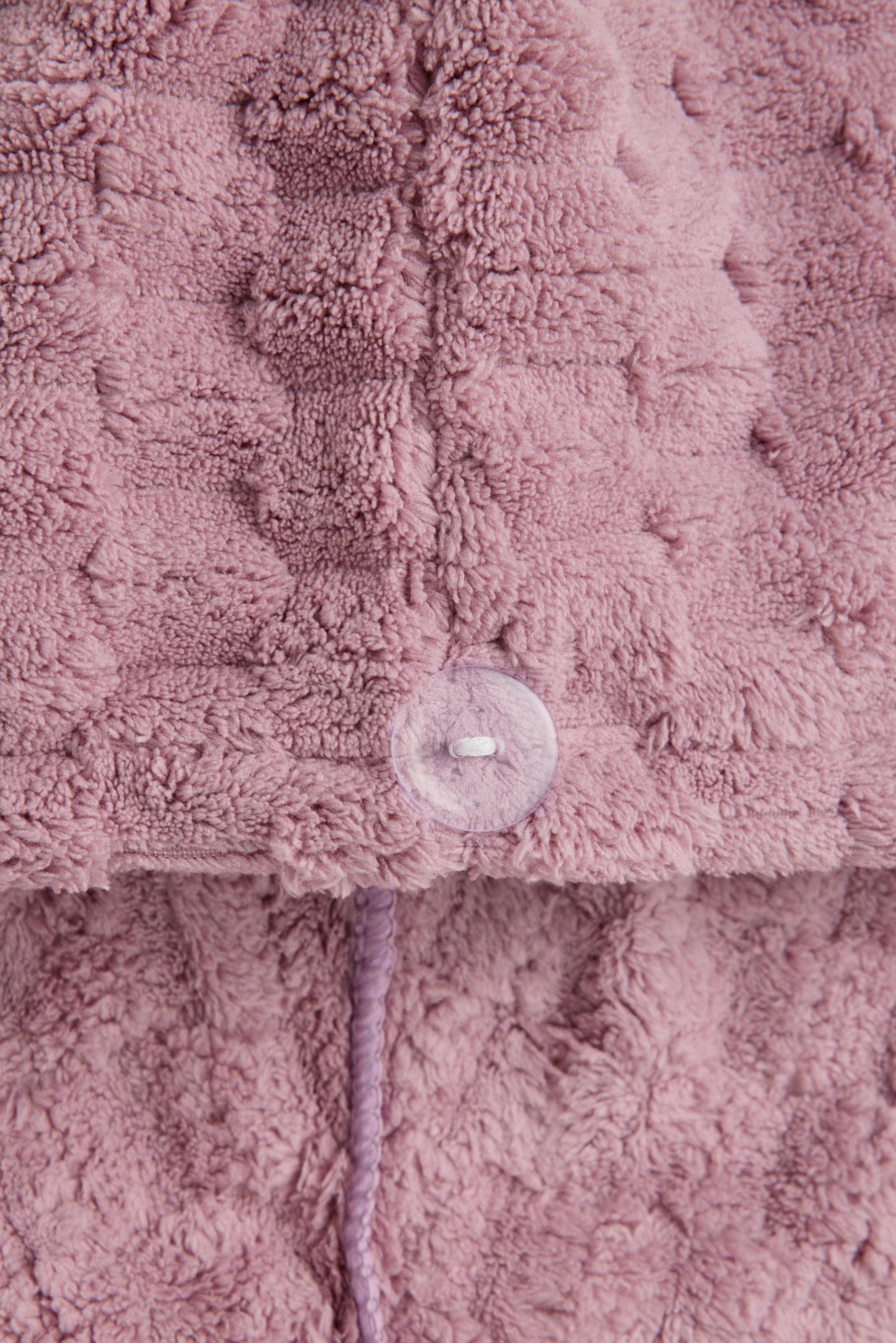 Hair towel turban — CHALK PINK