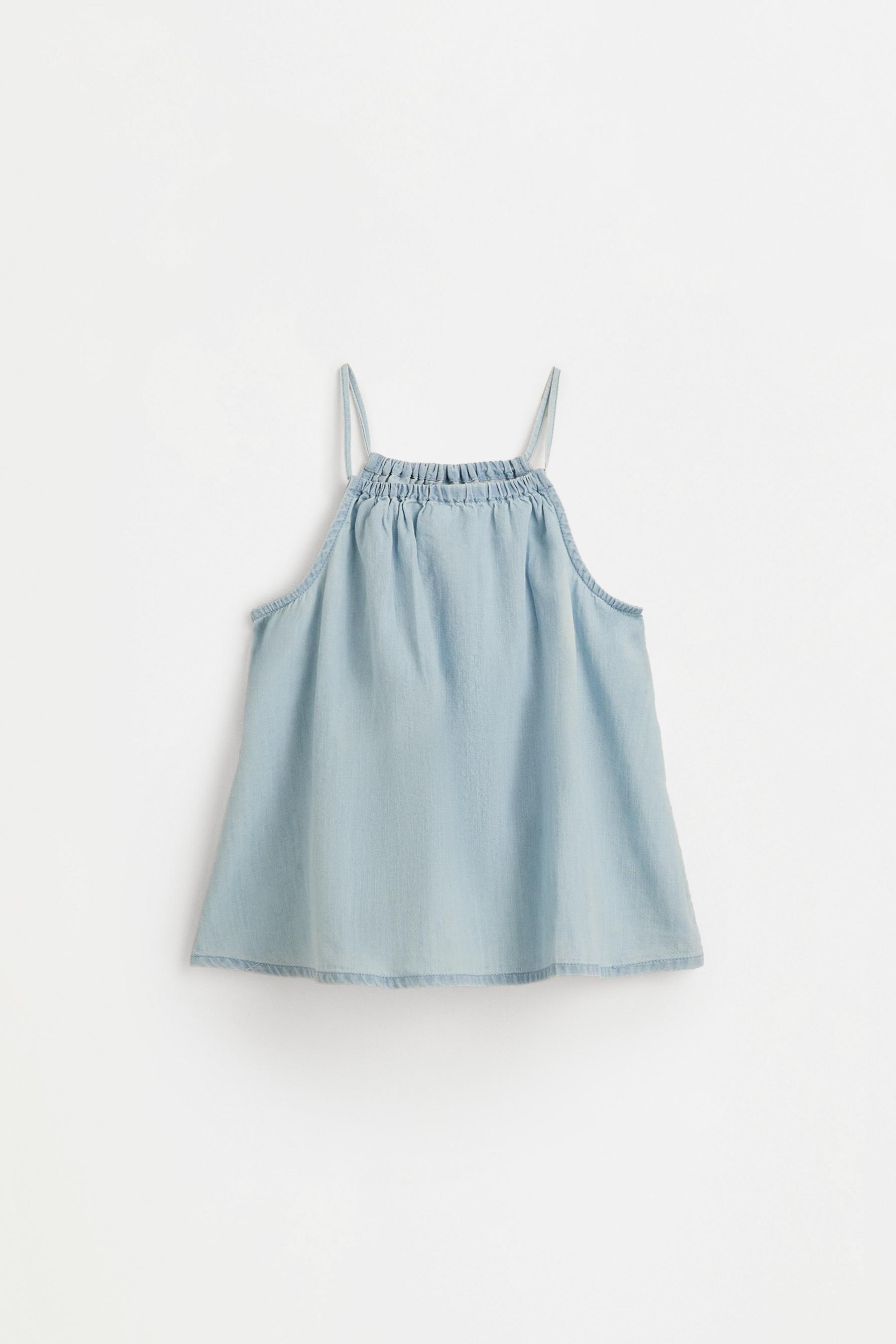 Lightweight denim tank — FADED BLUE