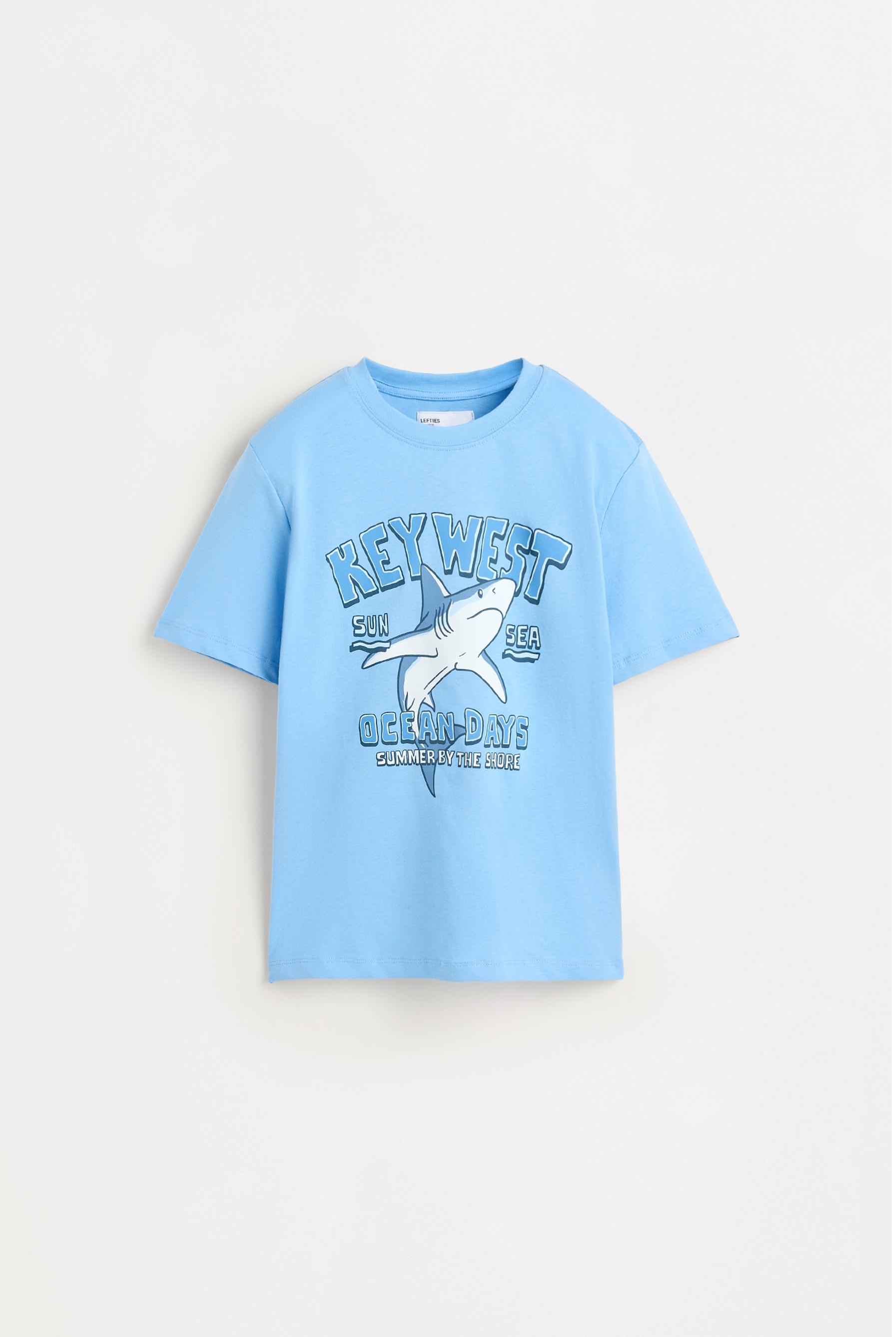 Short printed pyjamas — PALE BLUE