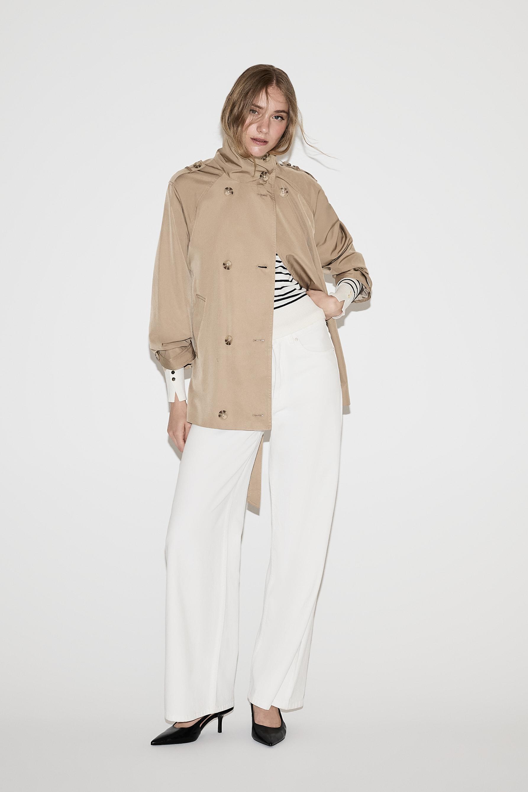 Oversize trench coat — BEIGE