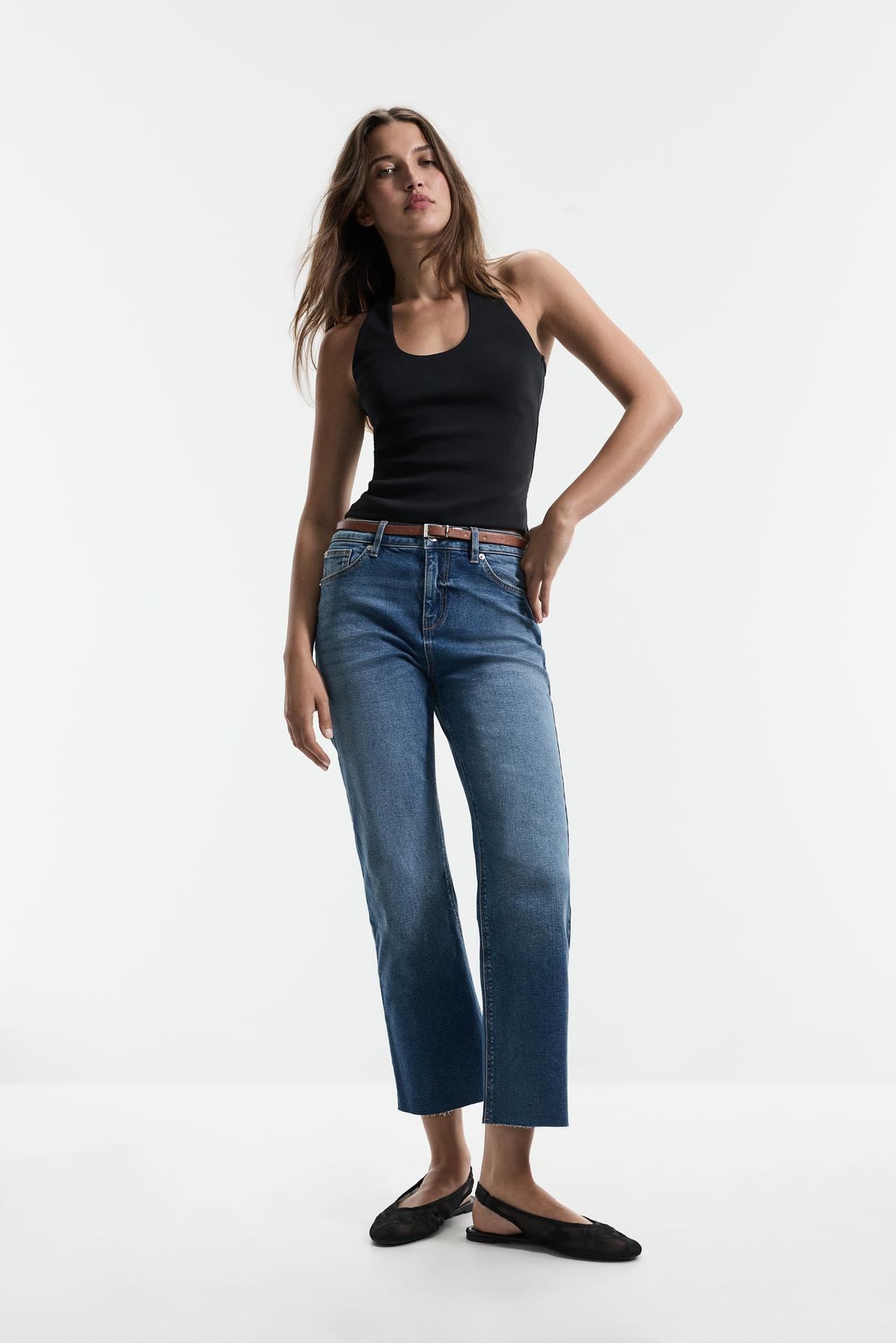 Mini bell bottom jeans — PALE INDIGO