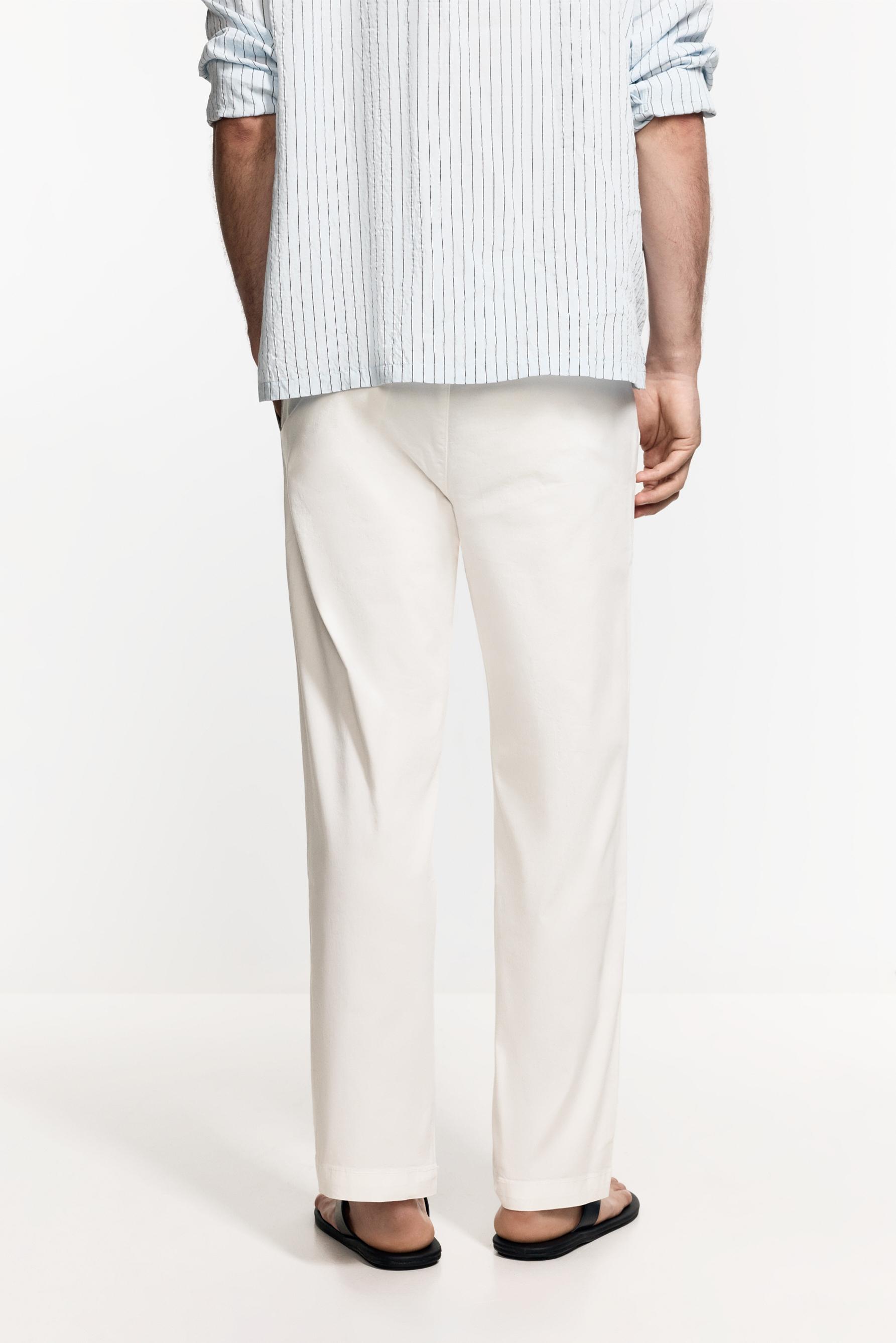 Slim fit jogger trousers — WHITE