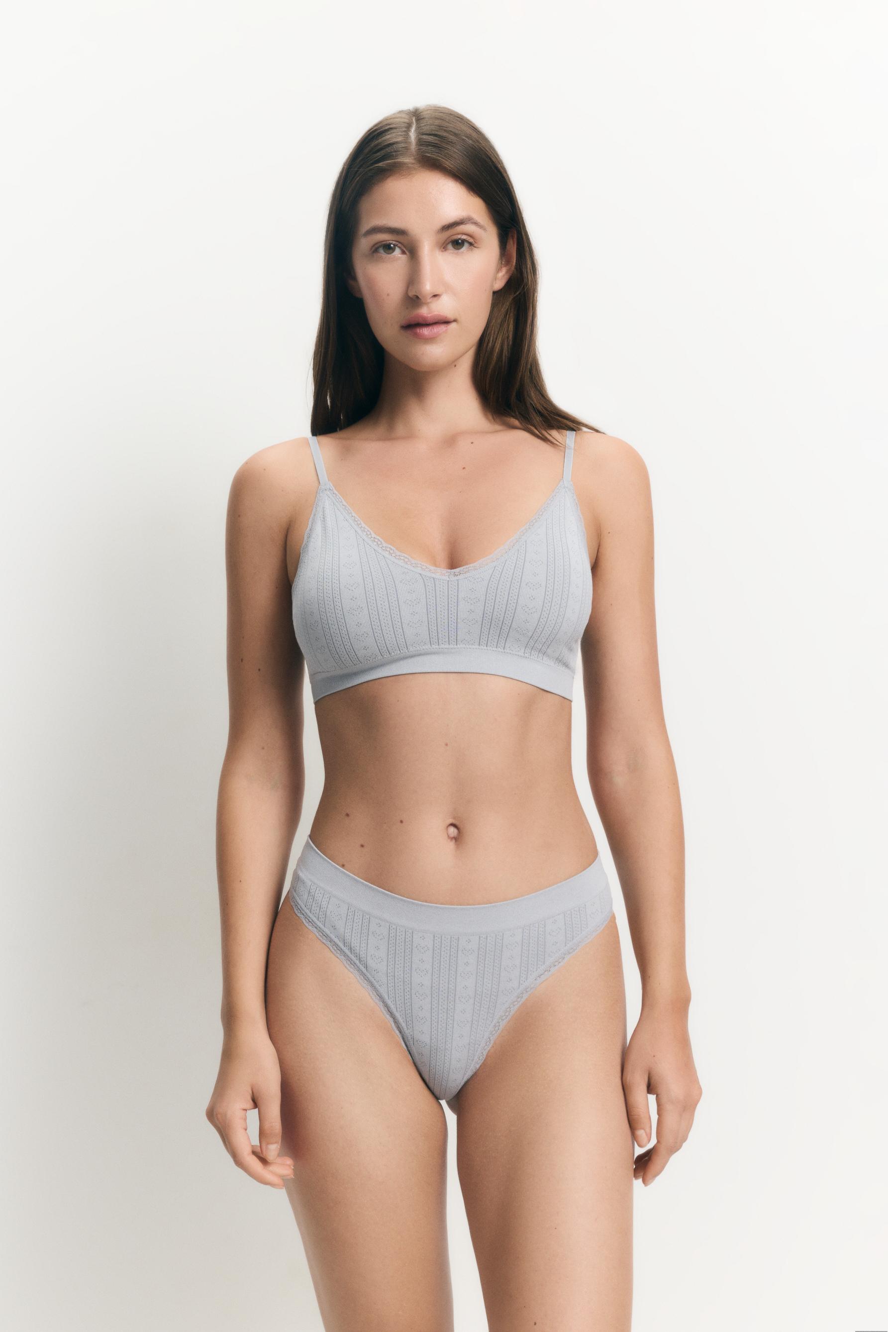 Pack 2 sujetadores pointelle - encaje