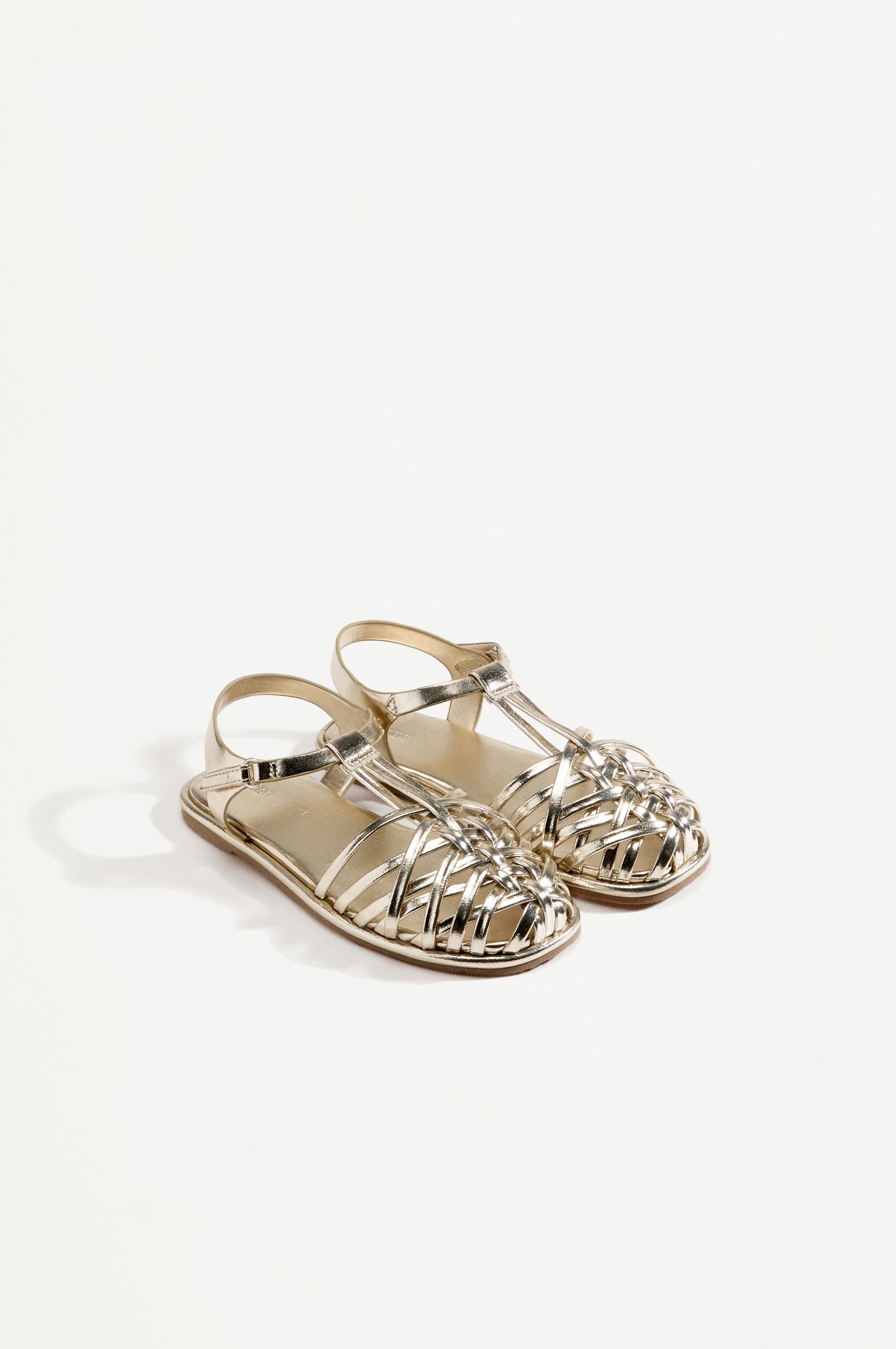 Cage sandals — GOLD