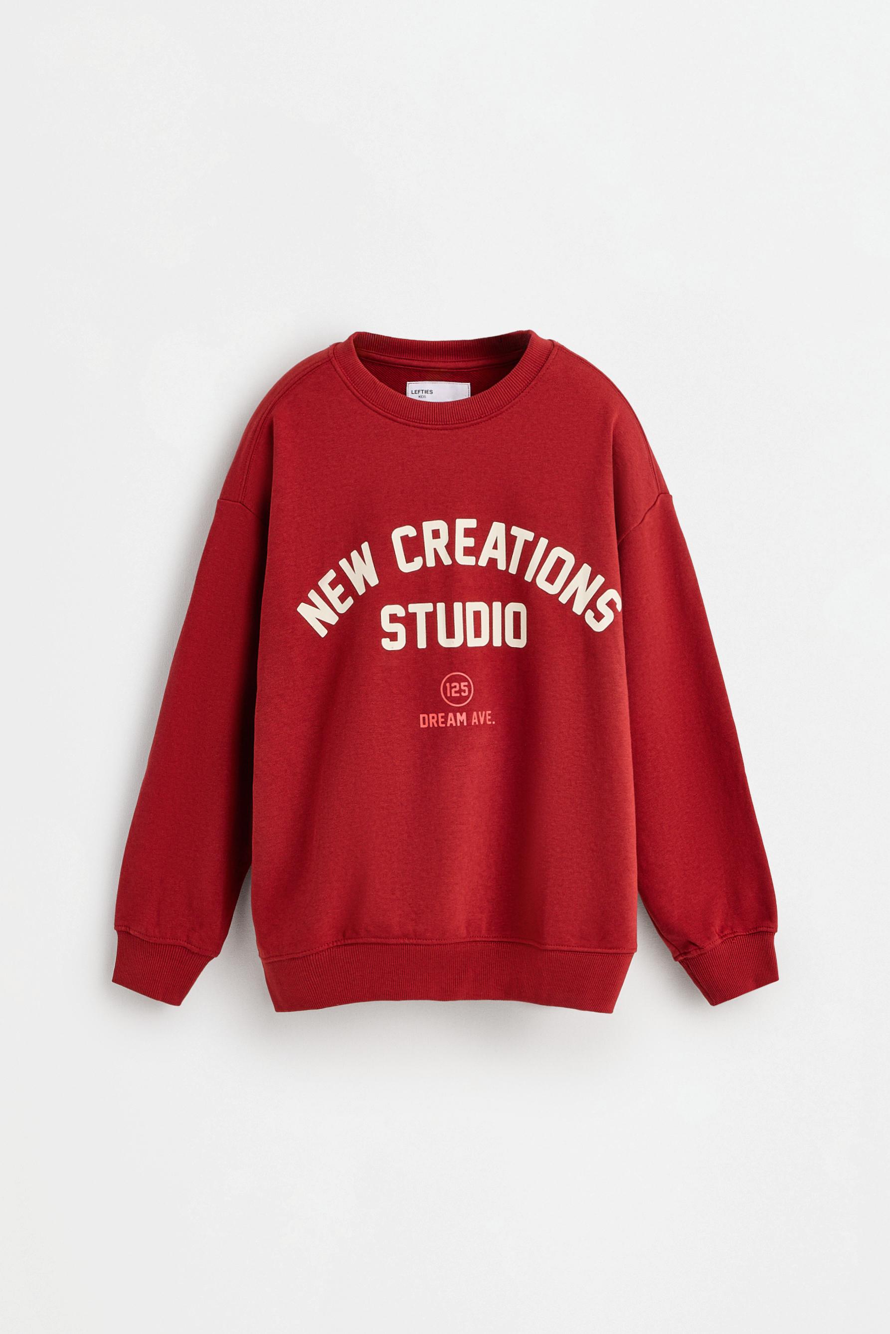 Printed sweatshirt — DARK PINK