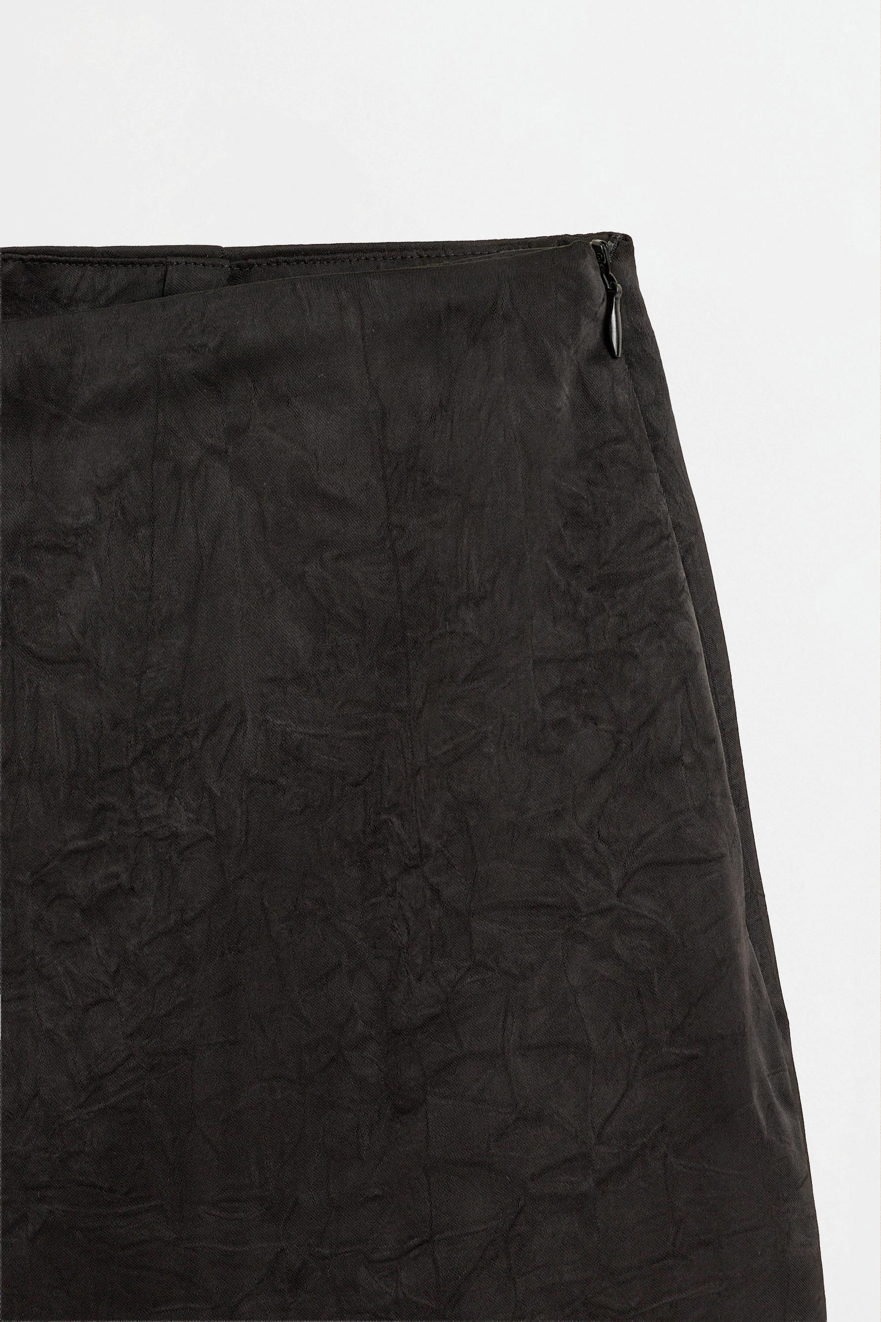Printed lace skort — BLACK