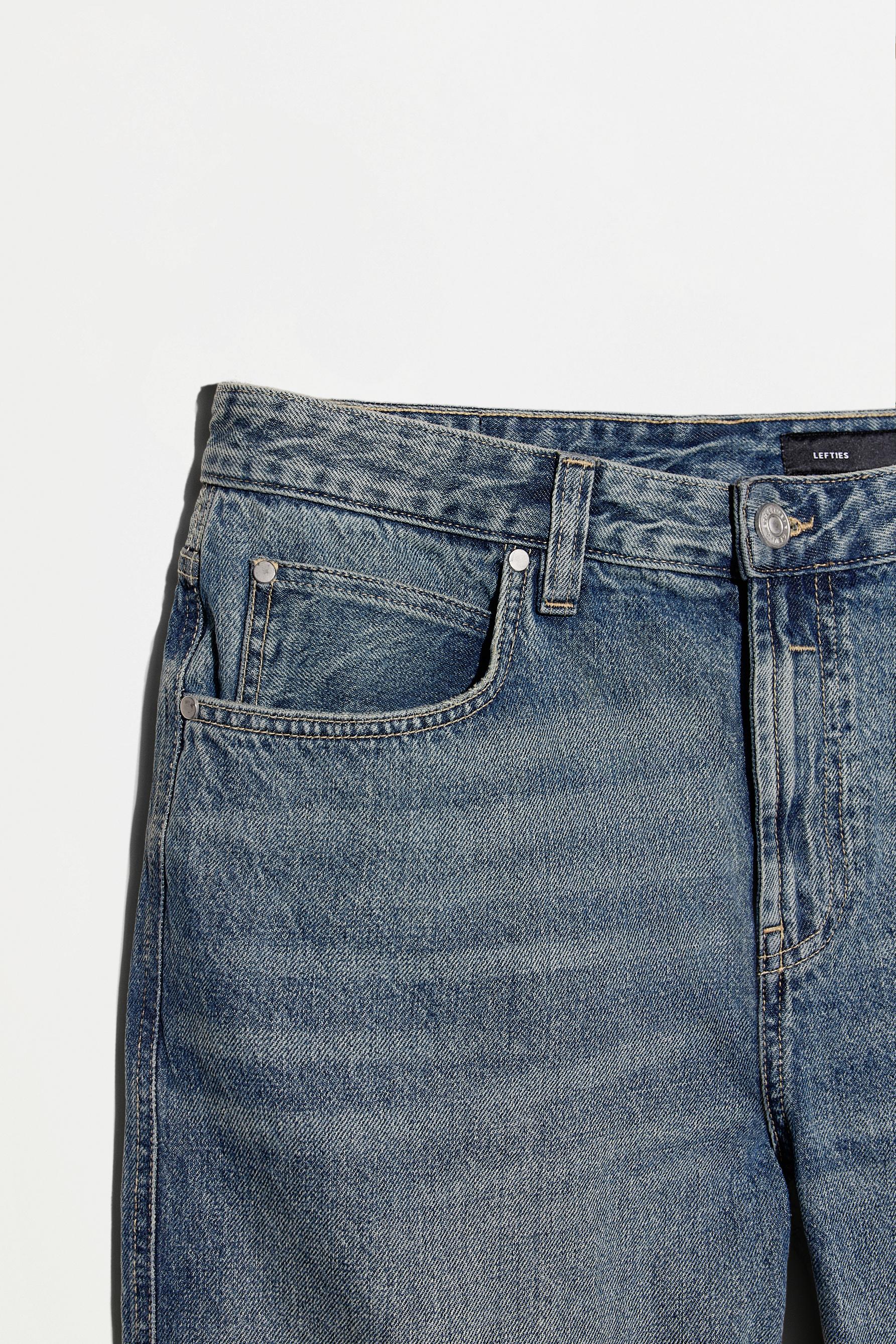 Straight denim Bermuda shorts — ROYAL BLUE