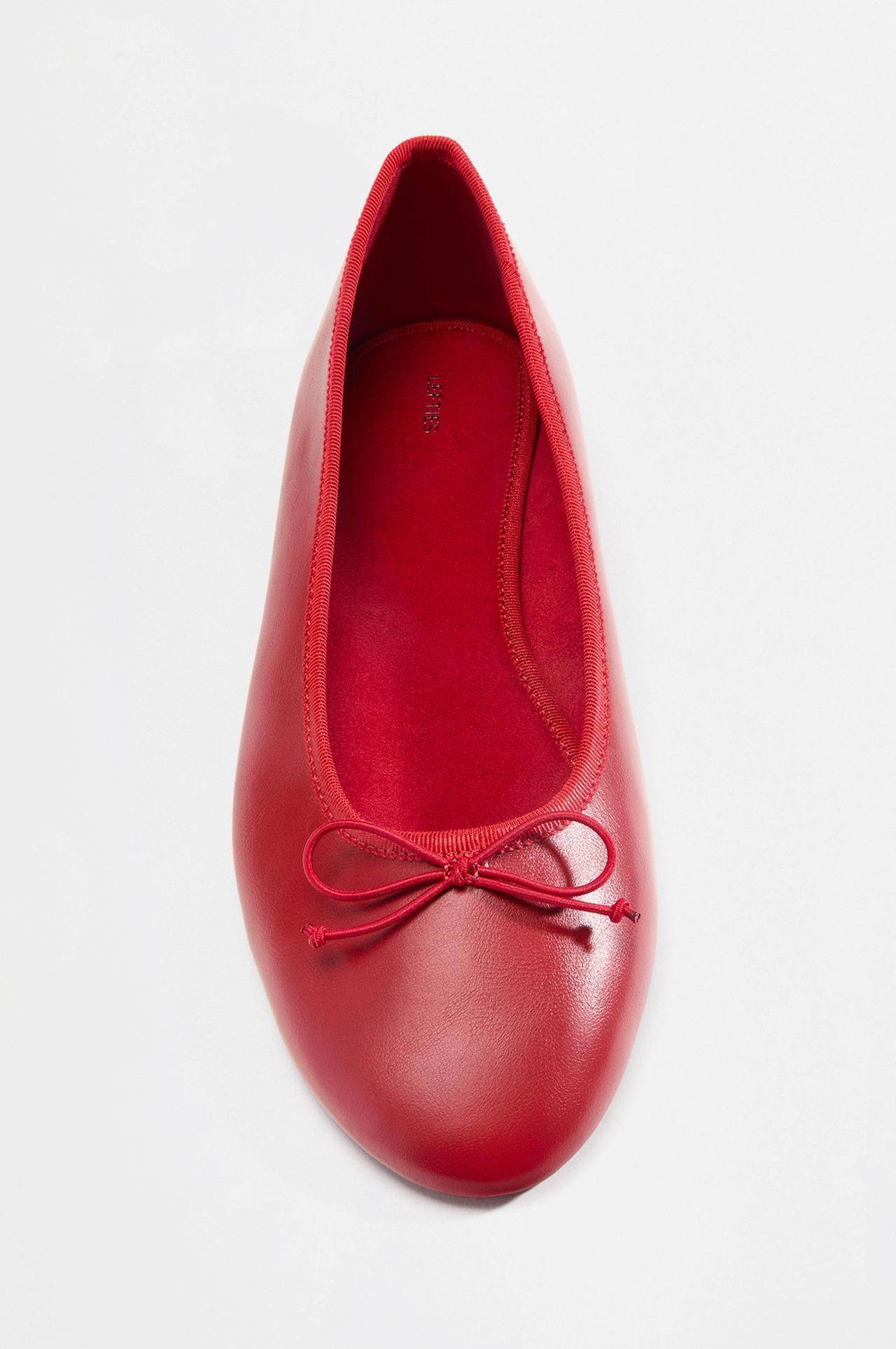 Bow ballet flats — RED