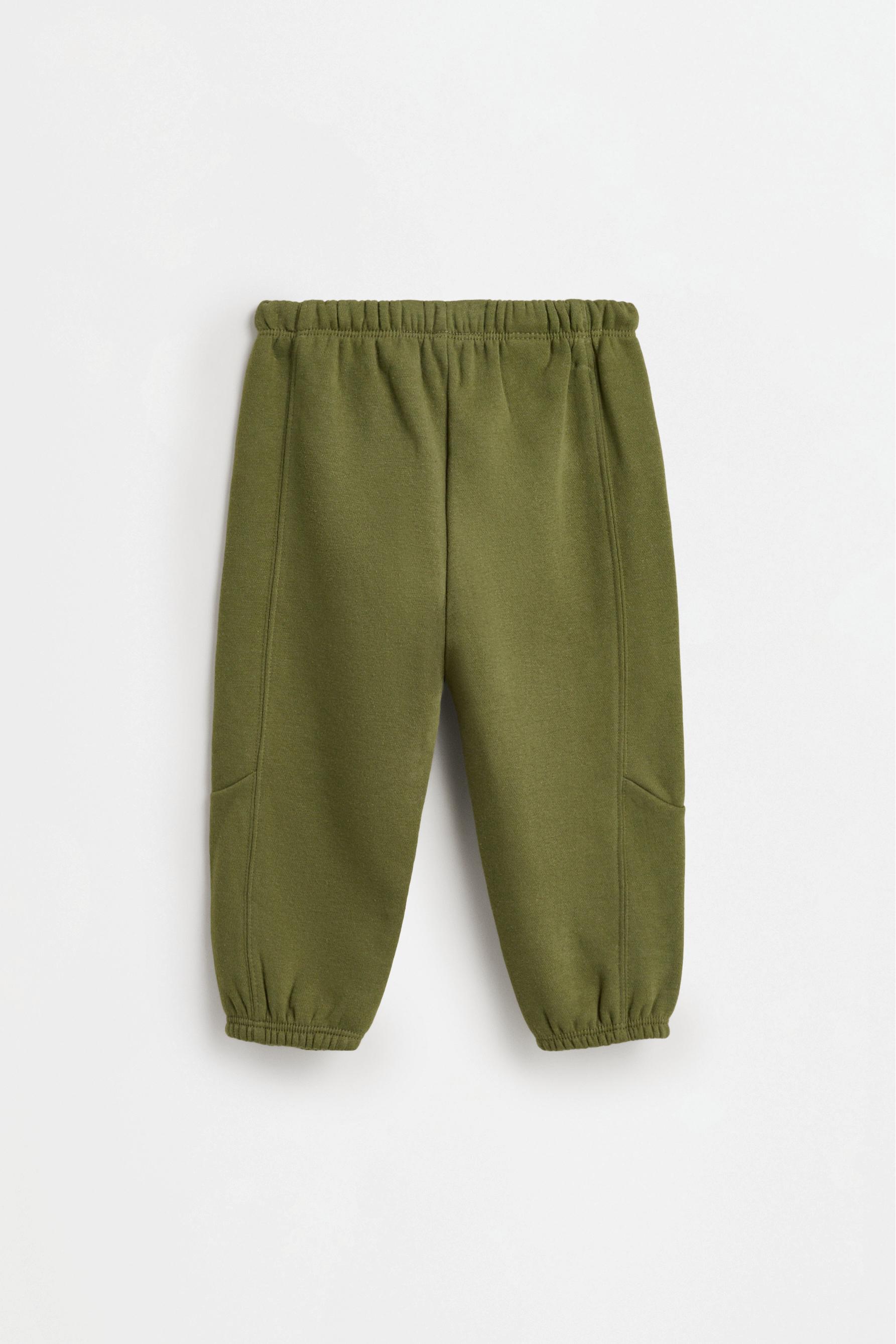 Plush sweatshirt and trousers co-ord — DARK KHAKI