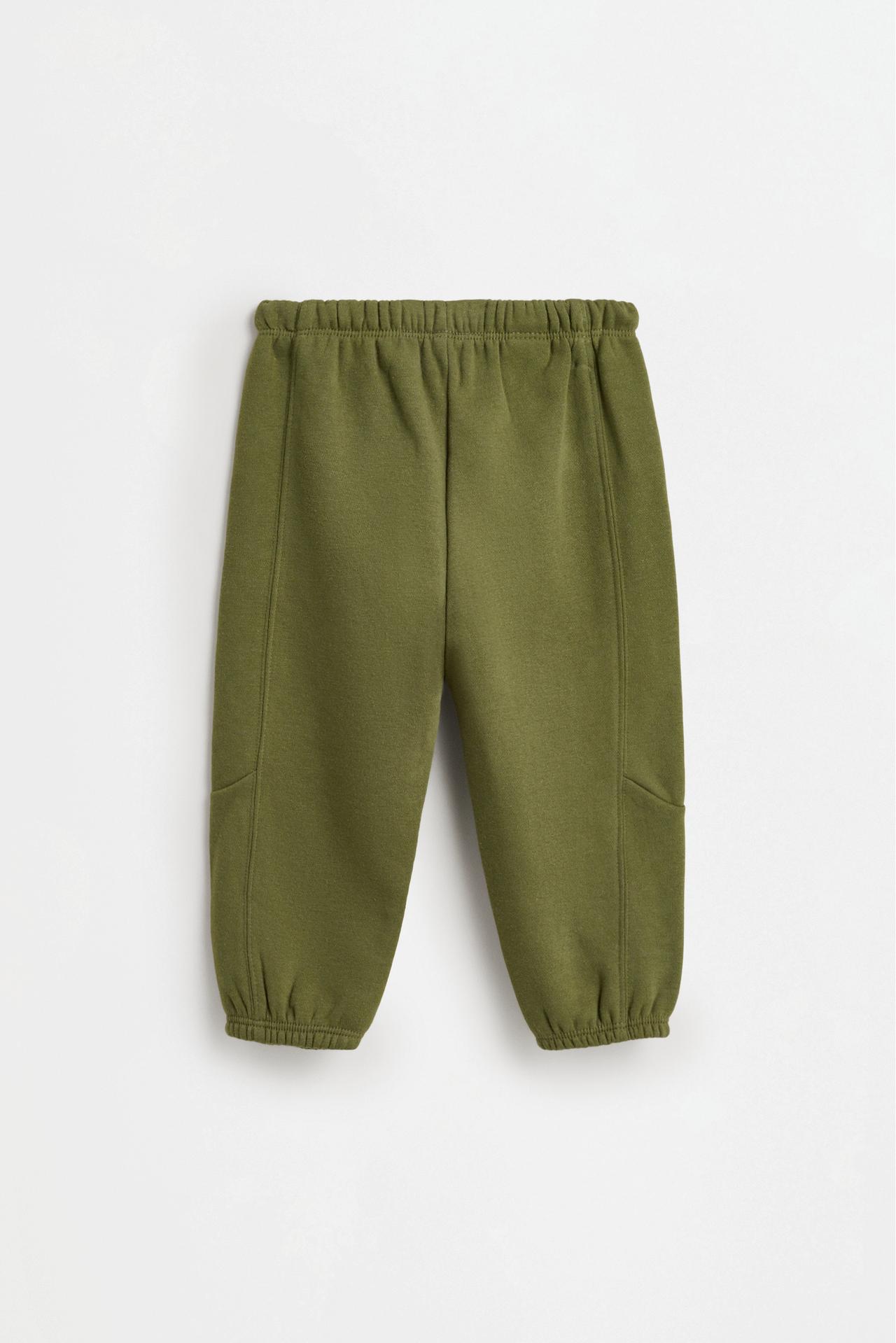Plush sweatshirt and trousers co-ord — DARK KHAKI