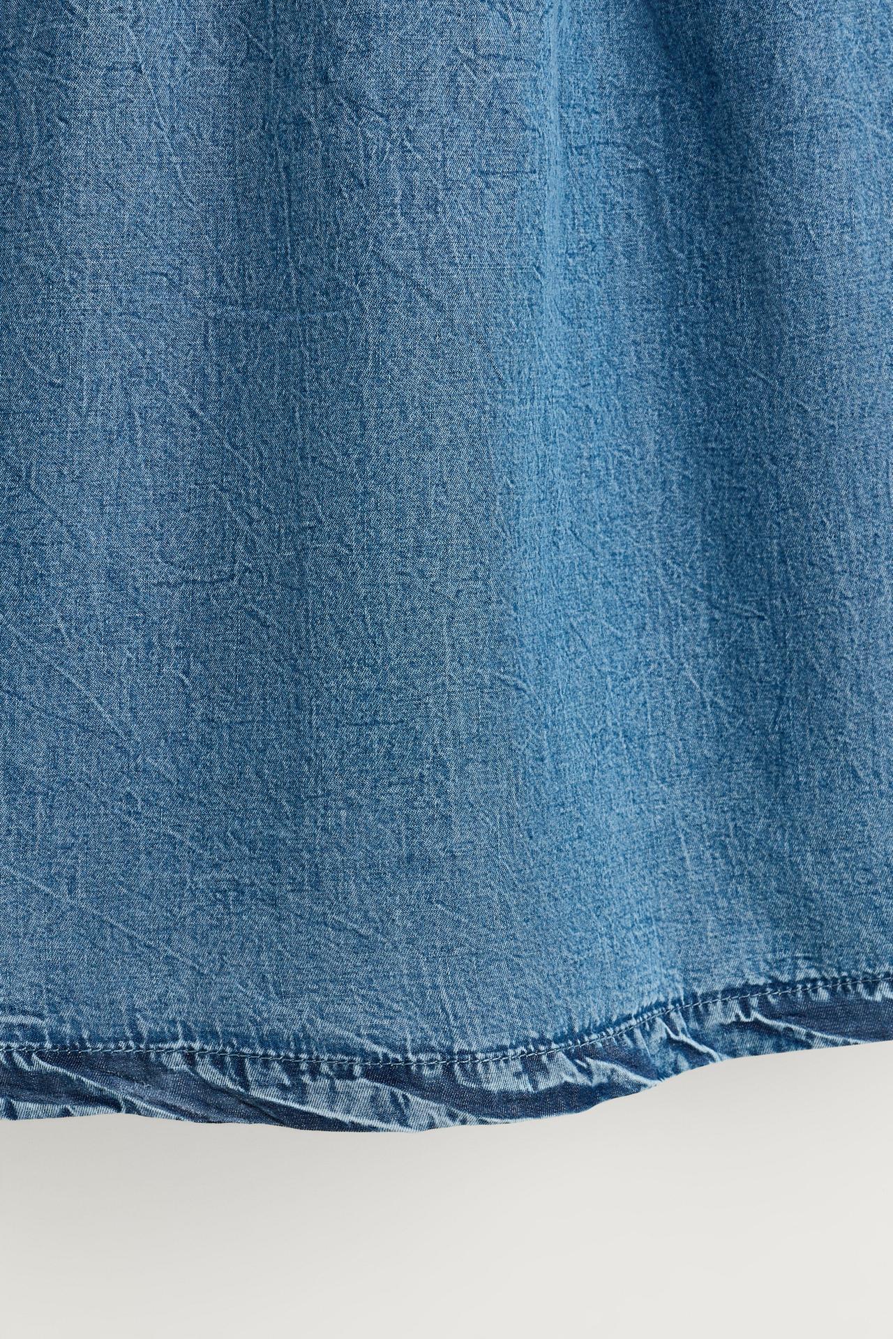Denim strappy dress — PALE BLUE