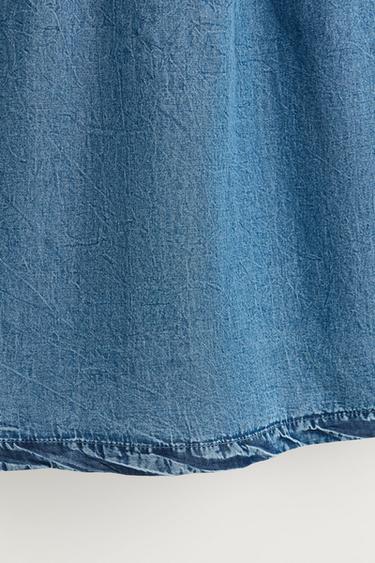 Denim strappy dress — PALE BLUE 5