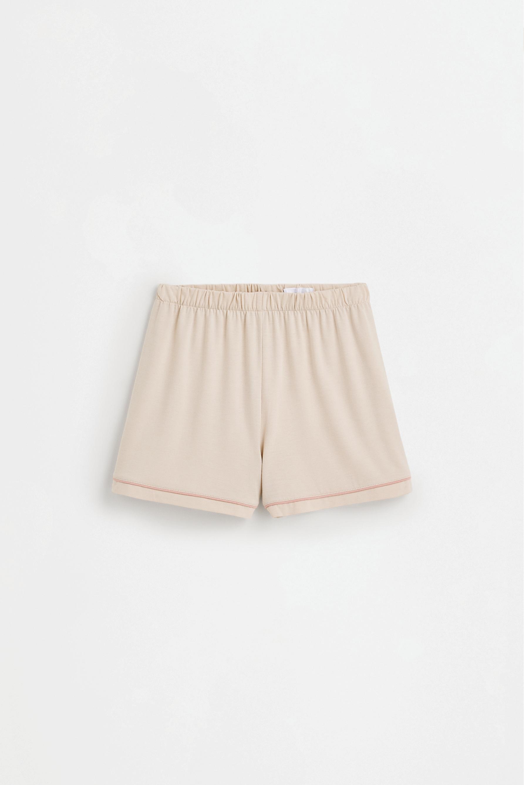 Short shirt-style pyjamas — BEIGE MARL