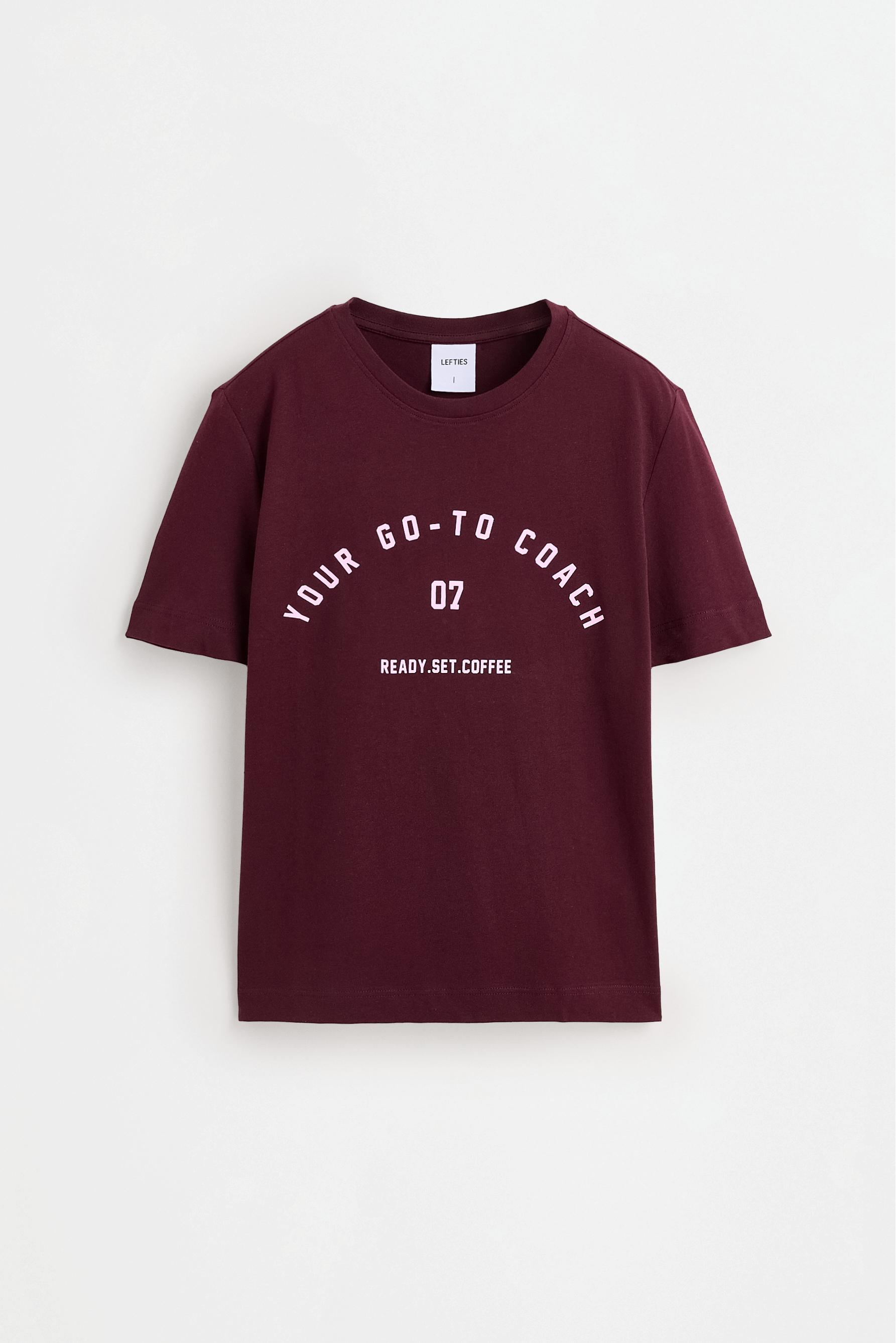 Printed T-shirt — MAROON