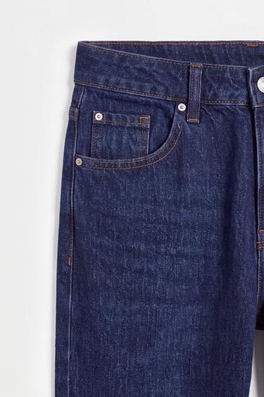 Slim-fit wide-leg jeans — DARK INDIGO 7