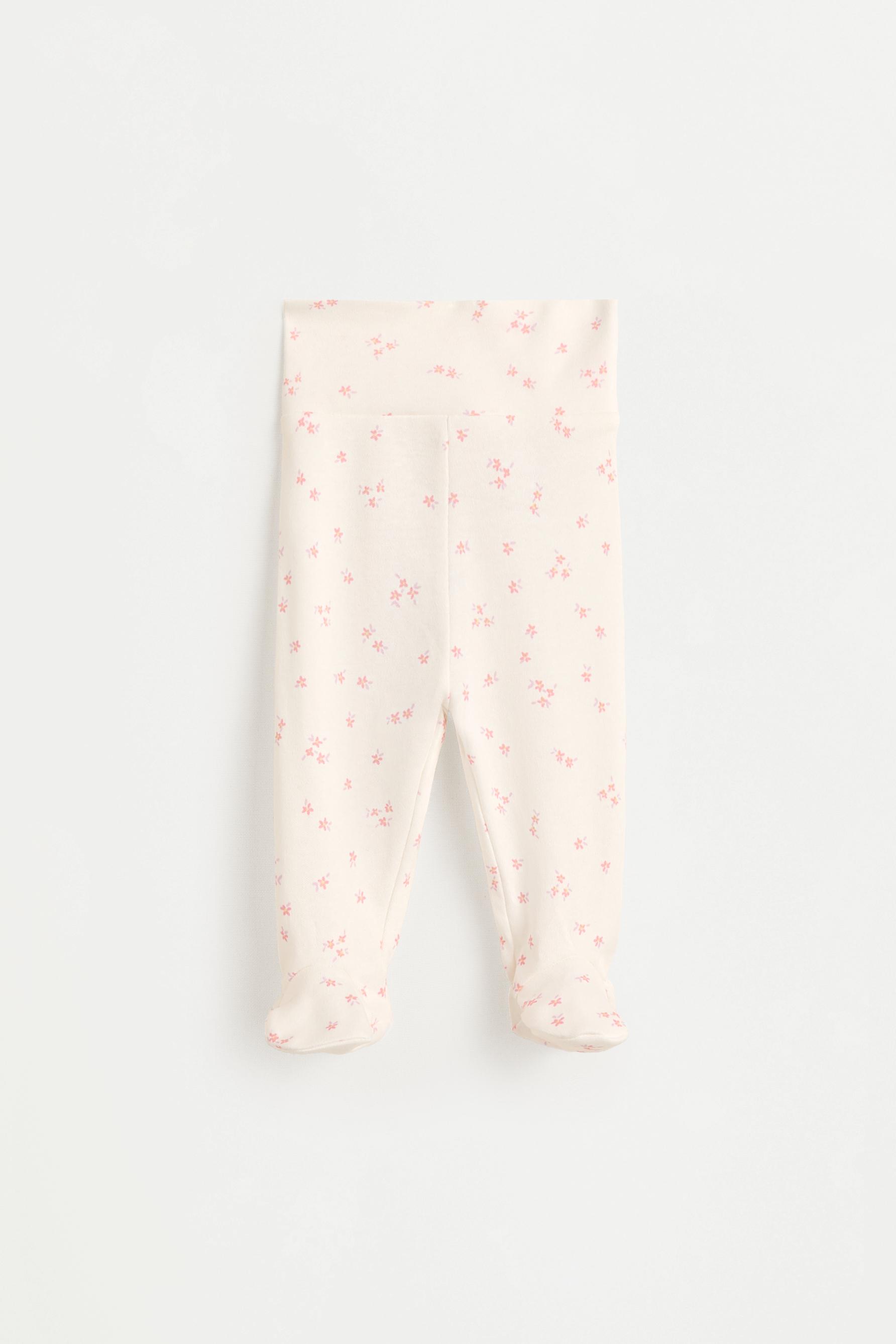 Interlock bodysuit, footed leggings and hat set — PINK