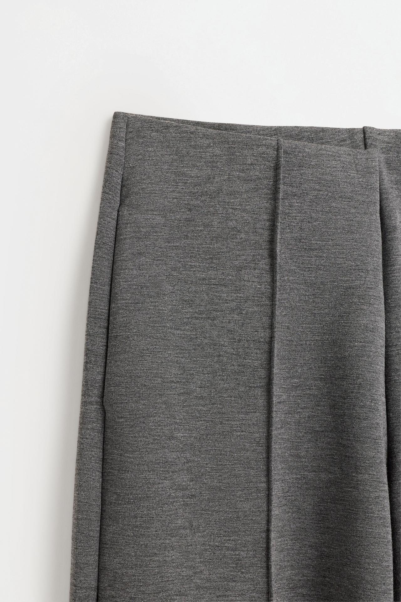 Wide-leg trousers with vertical seams — ANTHRACITE GREY