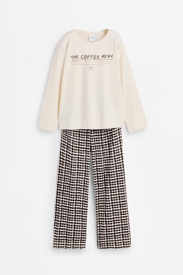 Long printed pyjamas — WHITE/WHITE 6
