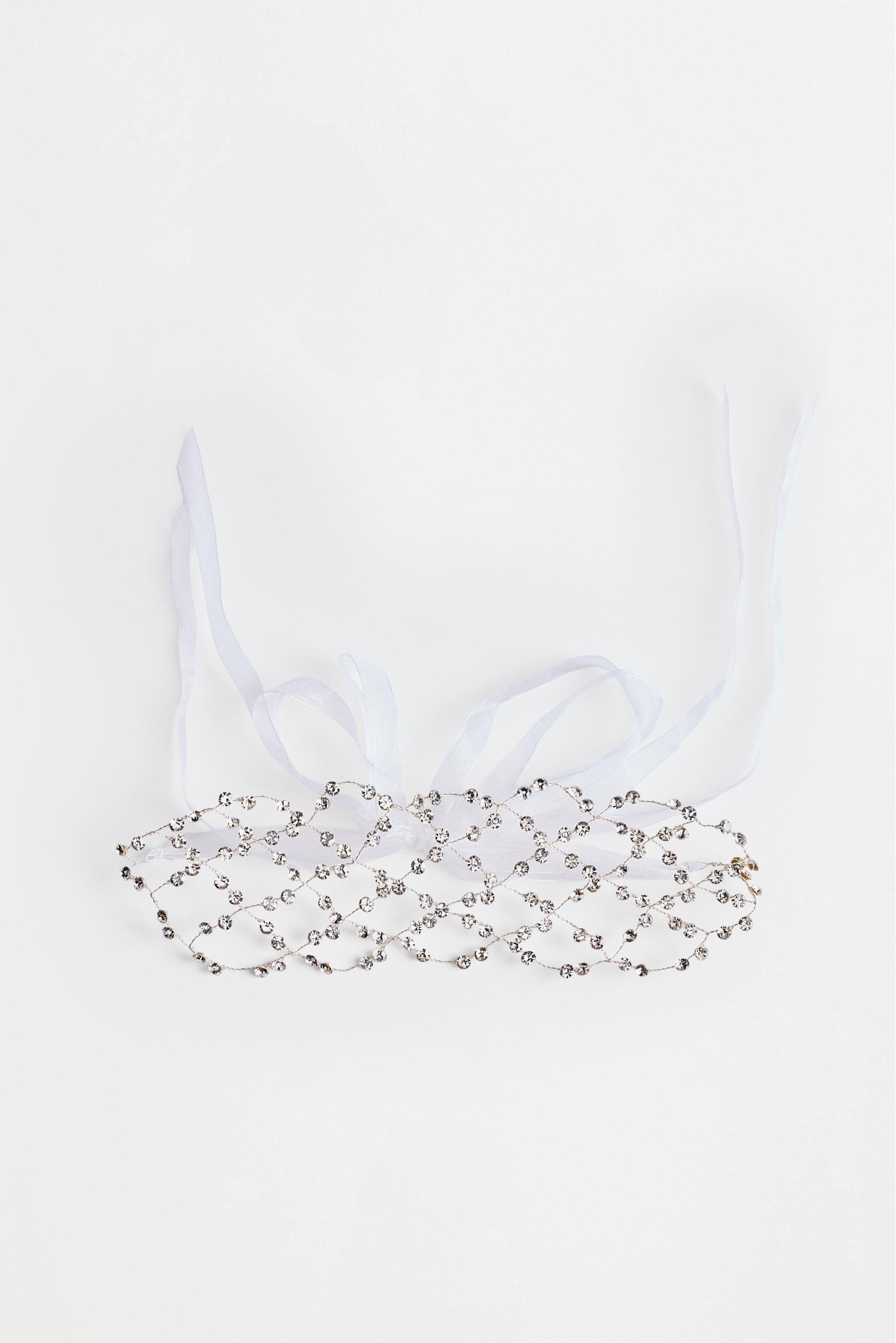 Rhinestone headband — SILVER