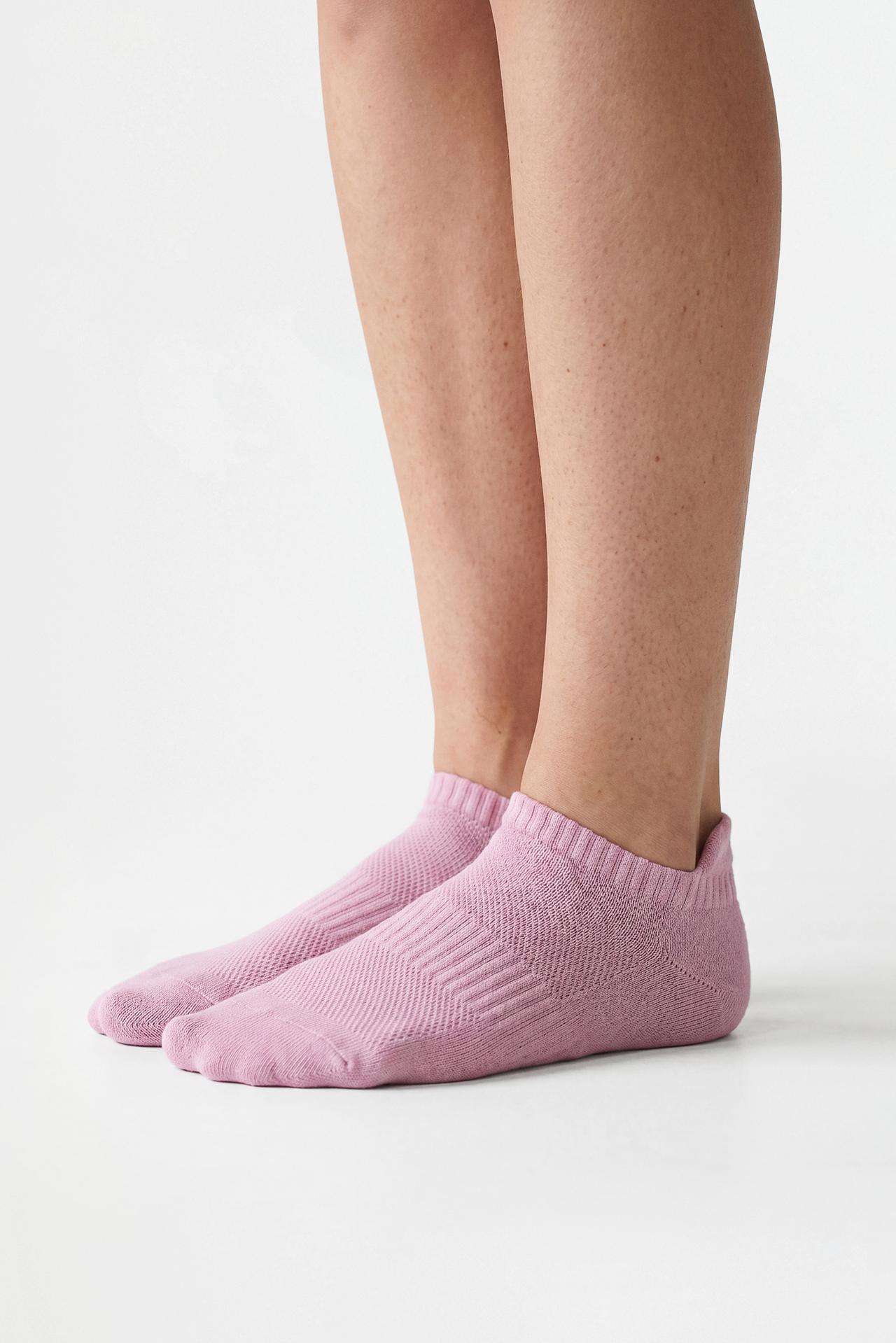 Sports ankle socks (5-pack) — MAUVE PINK