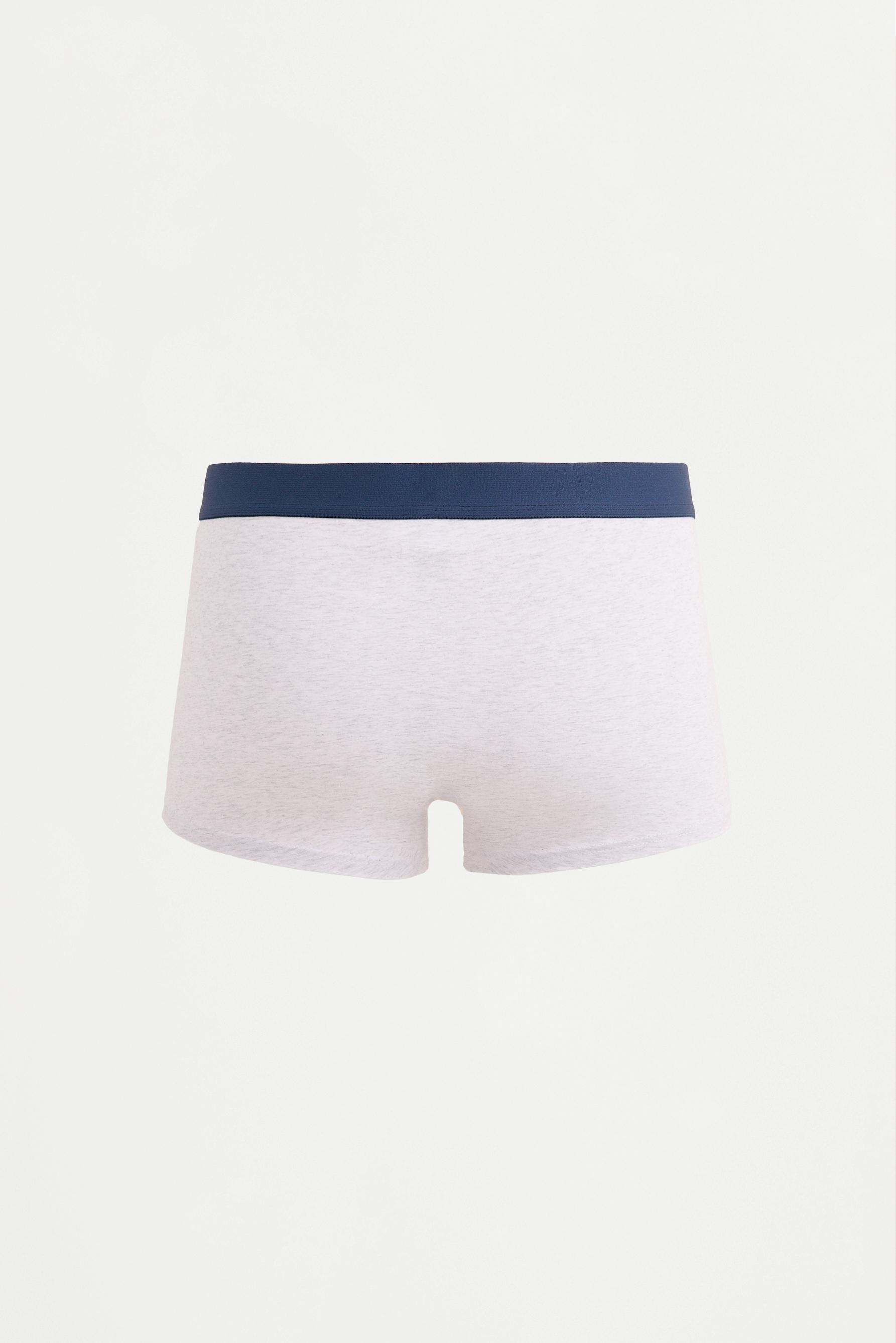 Contrast Boxers (5-Pack) — BLUE