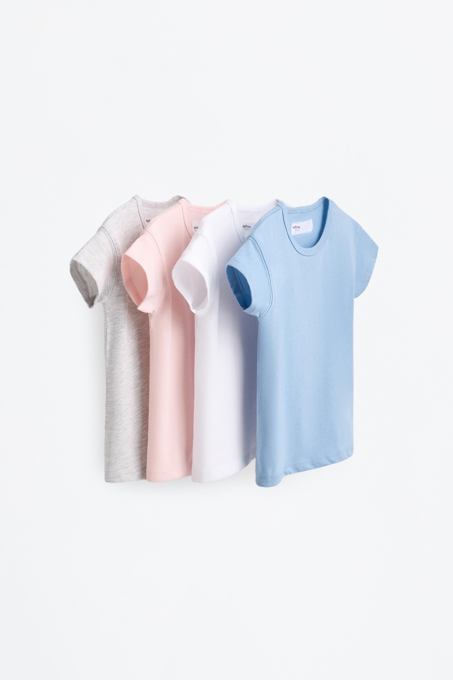 Pack 4 playeras básicas - REBAJAS - Bebé Niña - Niños | Lefties México