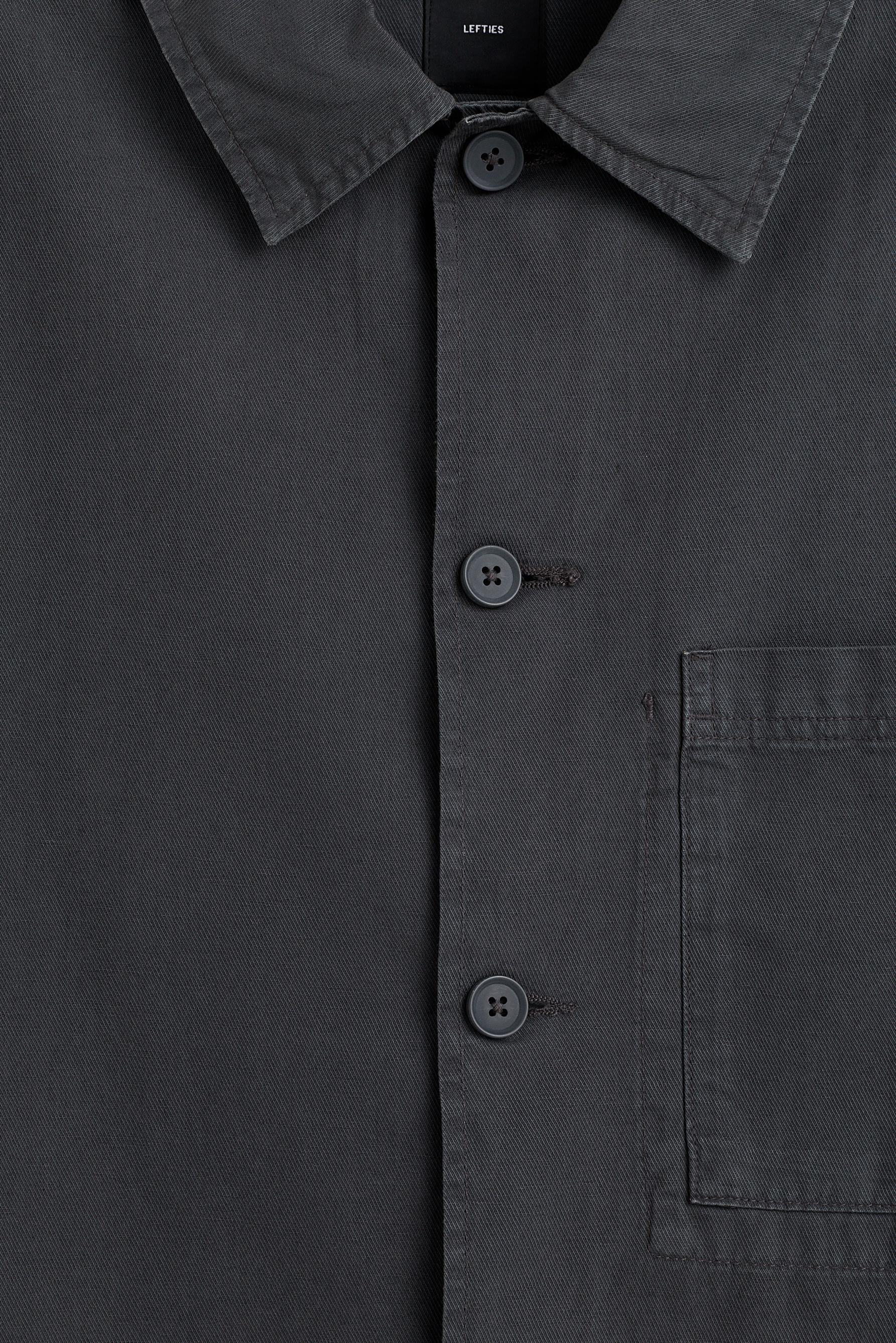 Linen blend overshirt — ANTHRACITE GREY