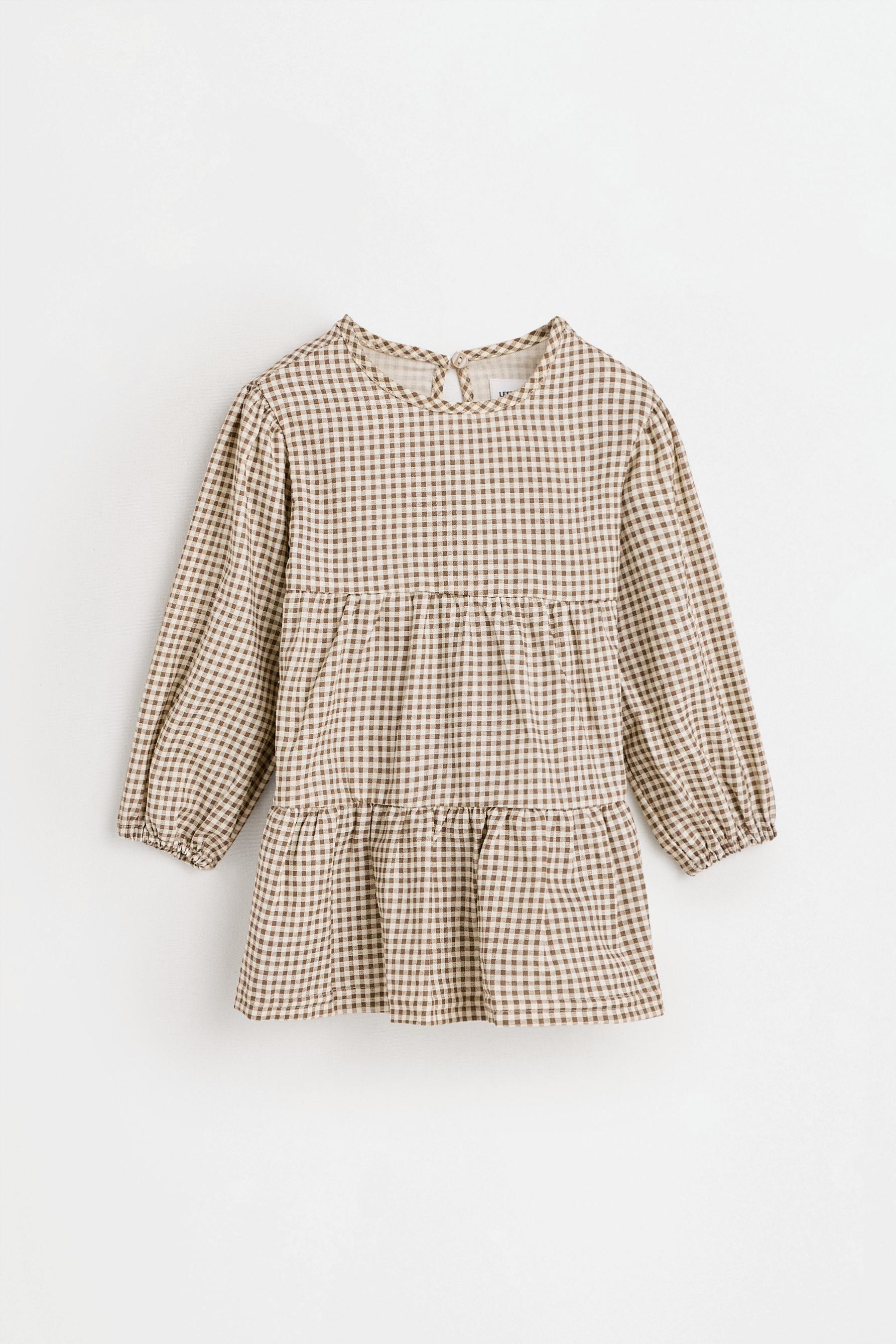 Vestido estampado vichy
