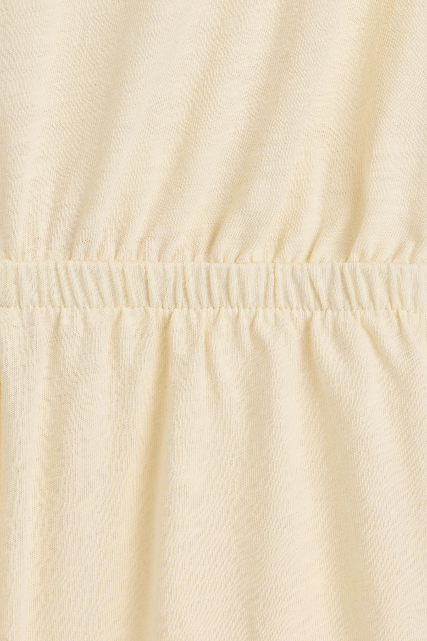 Plain short playsuit — YELLOW