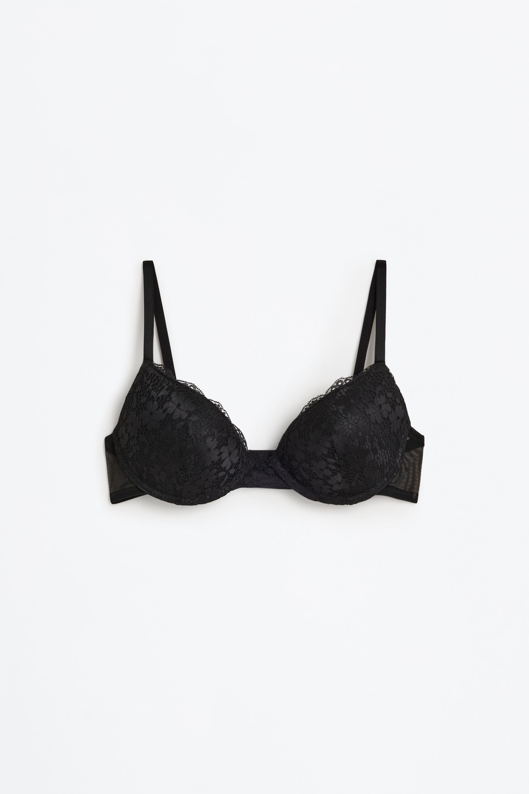 Classic lace bra — BLACK