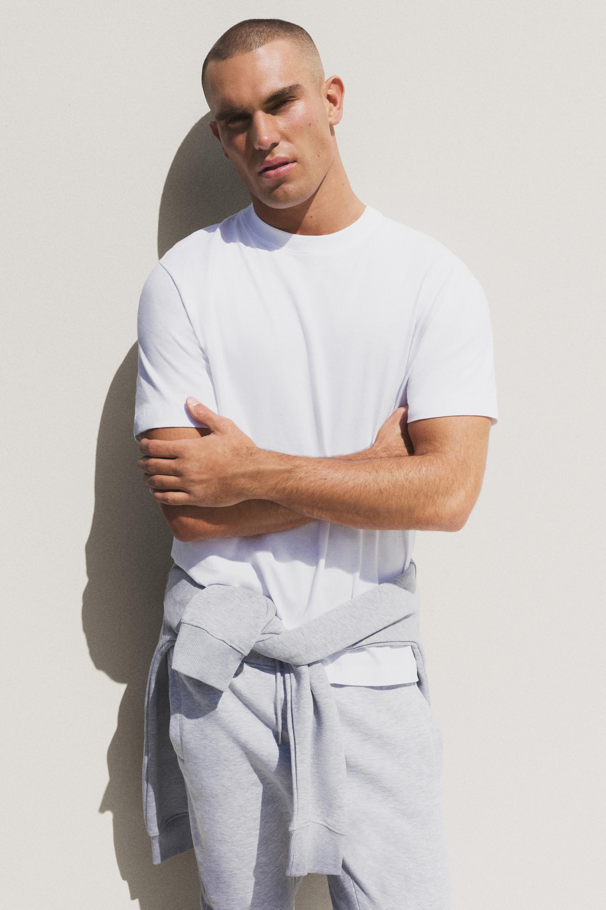 Heavy faded effect T-shirt — OFF WHITE