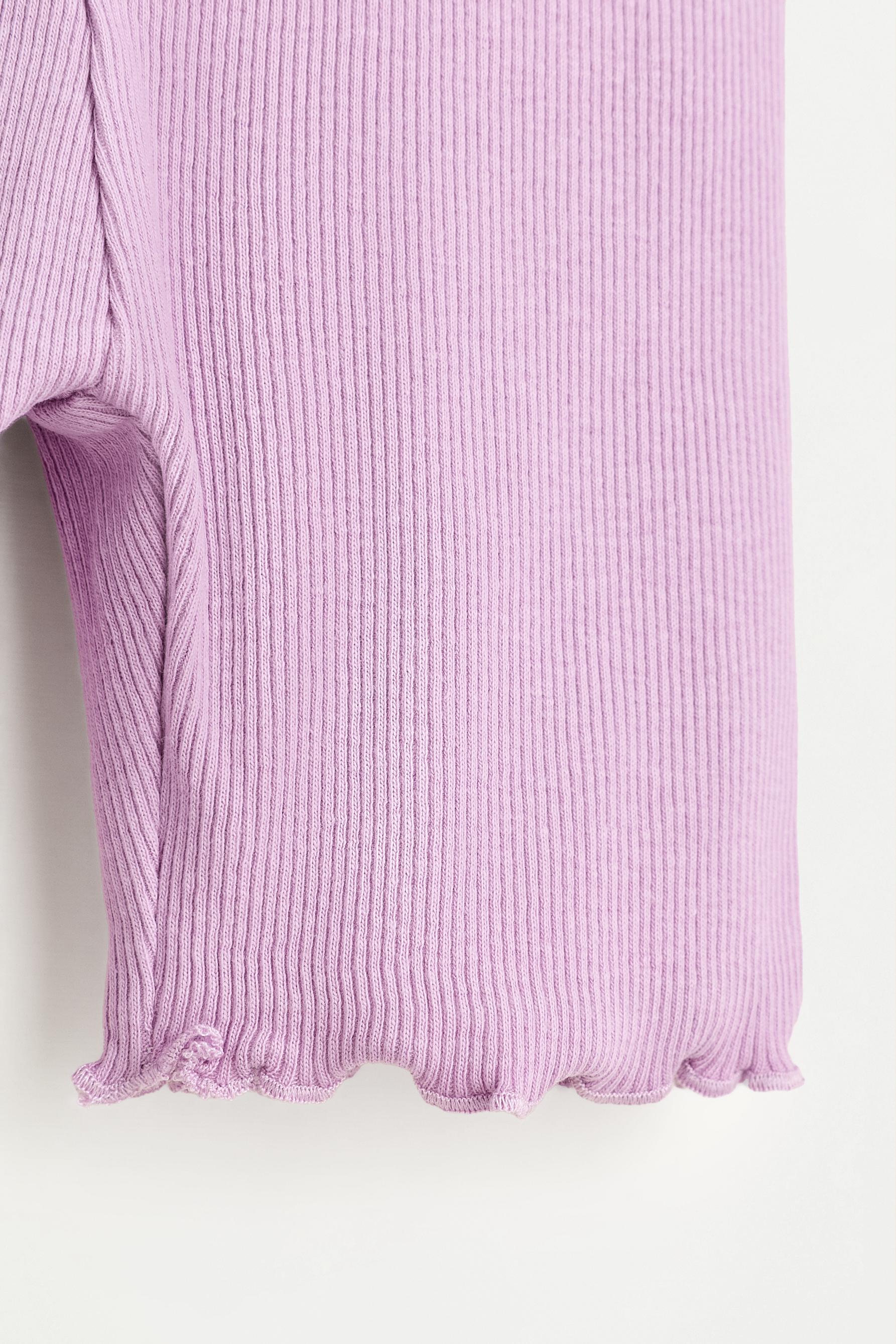 Printed T-shirt and cycling leggings set — PALE MAUVE