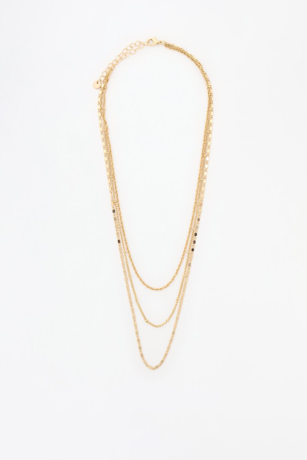 Thin multi-strand necklace