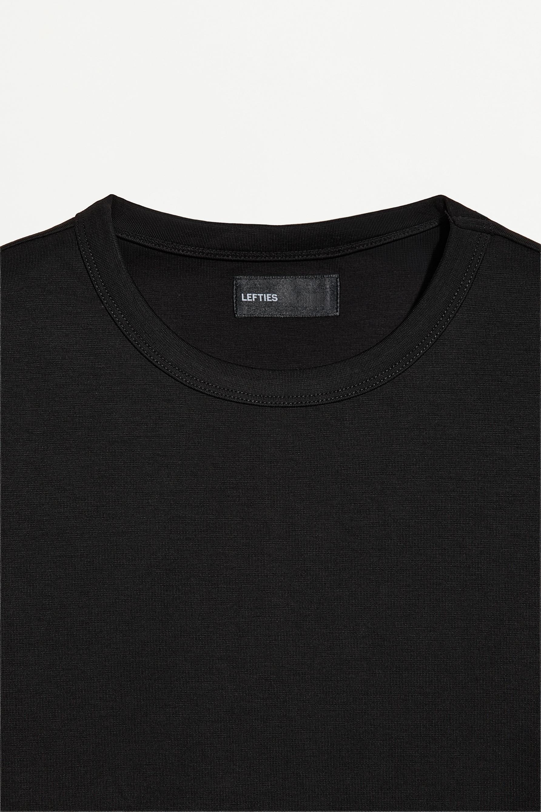 Basic short sleeve T-shirt — BLACK