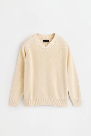 V-neck sweater — OFF WHITE 1