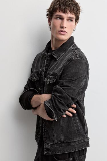 Basic denim jacket — FADED BLACK 5