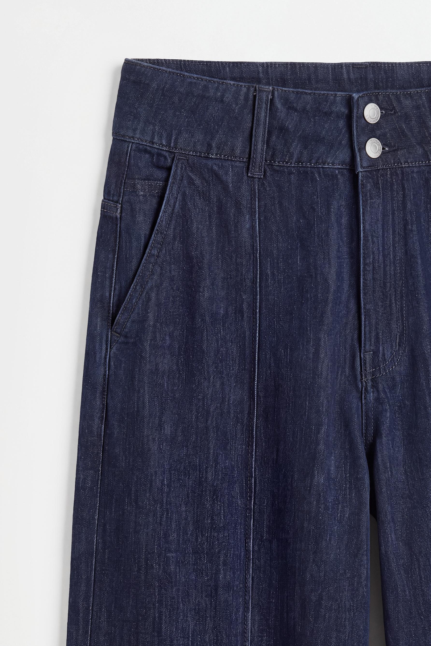 Indigo wide-leg jeans — NAVY