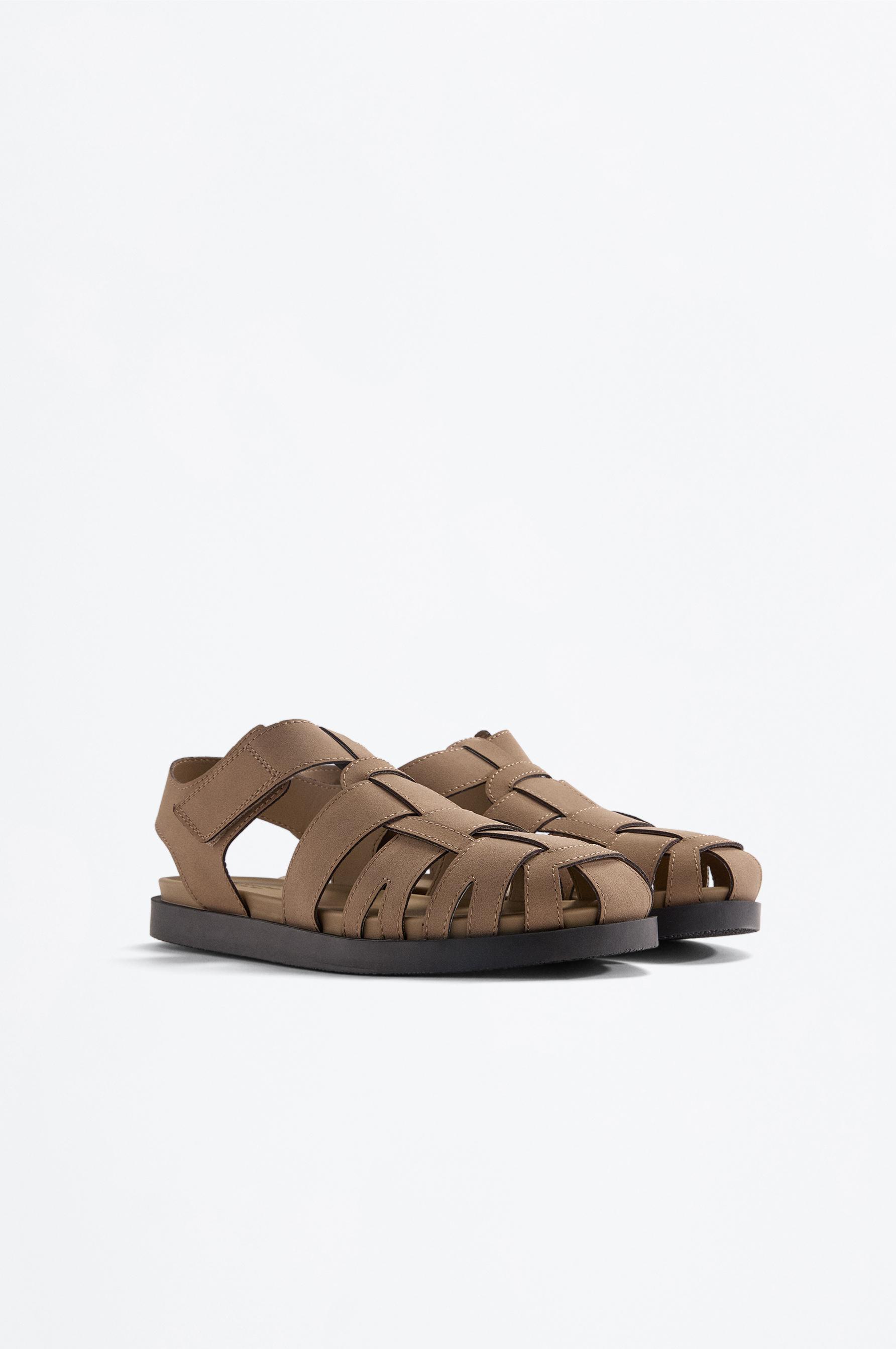Men's cage sandals — BEIGE