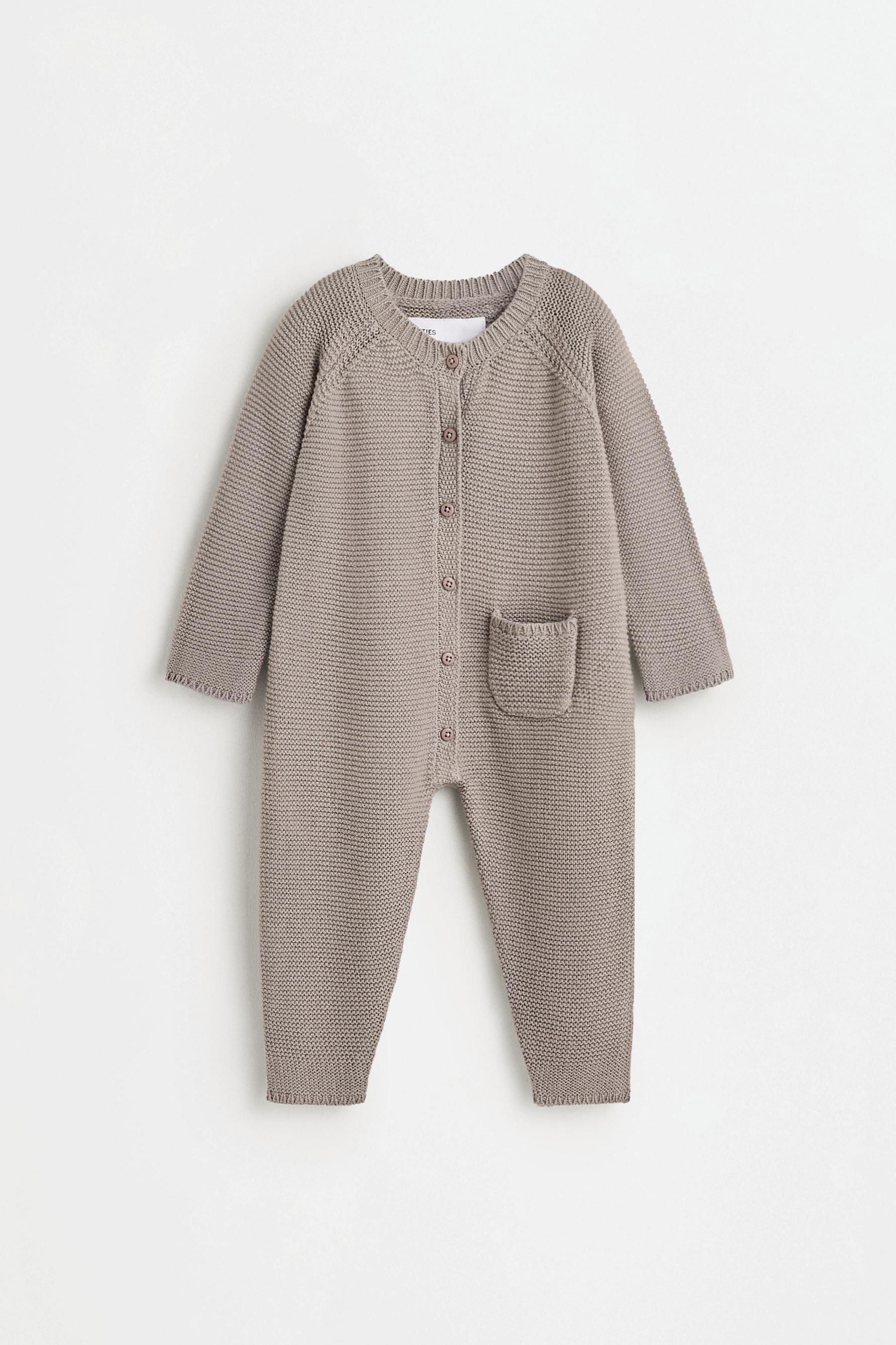 Knit jumpsuit — TAUPE GREY