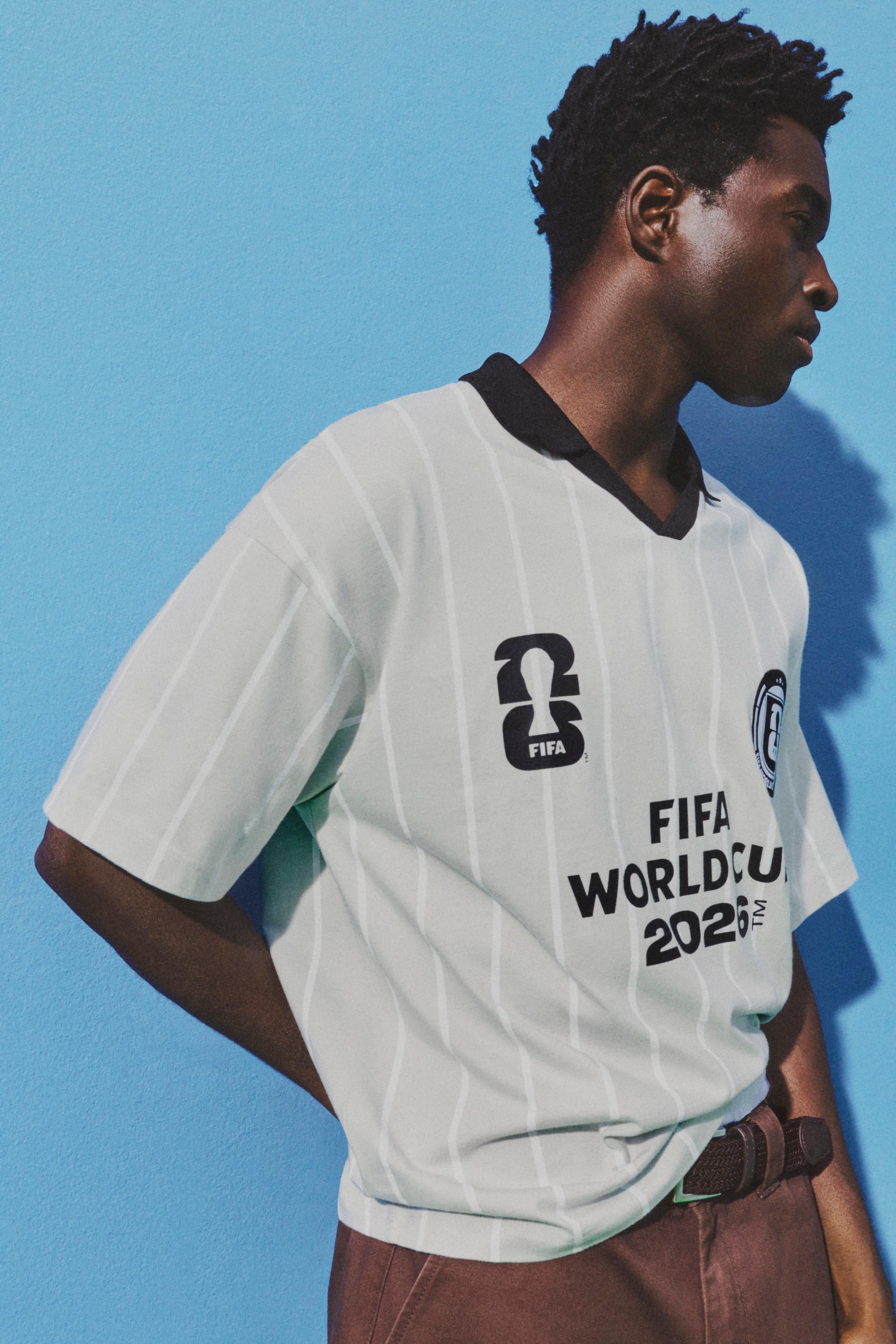 Men's | FIFA World Cup 2026 Official Licensed Product Striped Polo — PALE GREY
