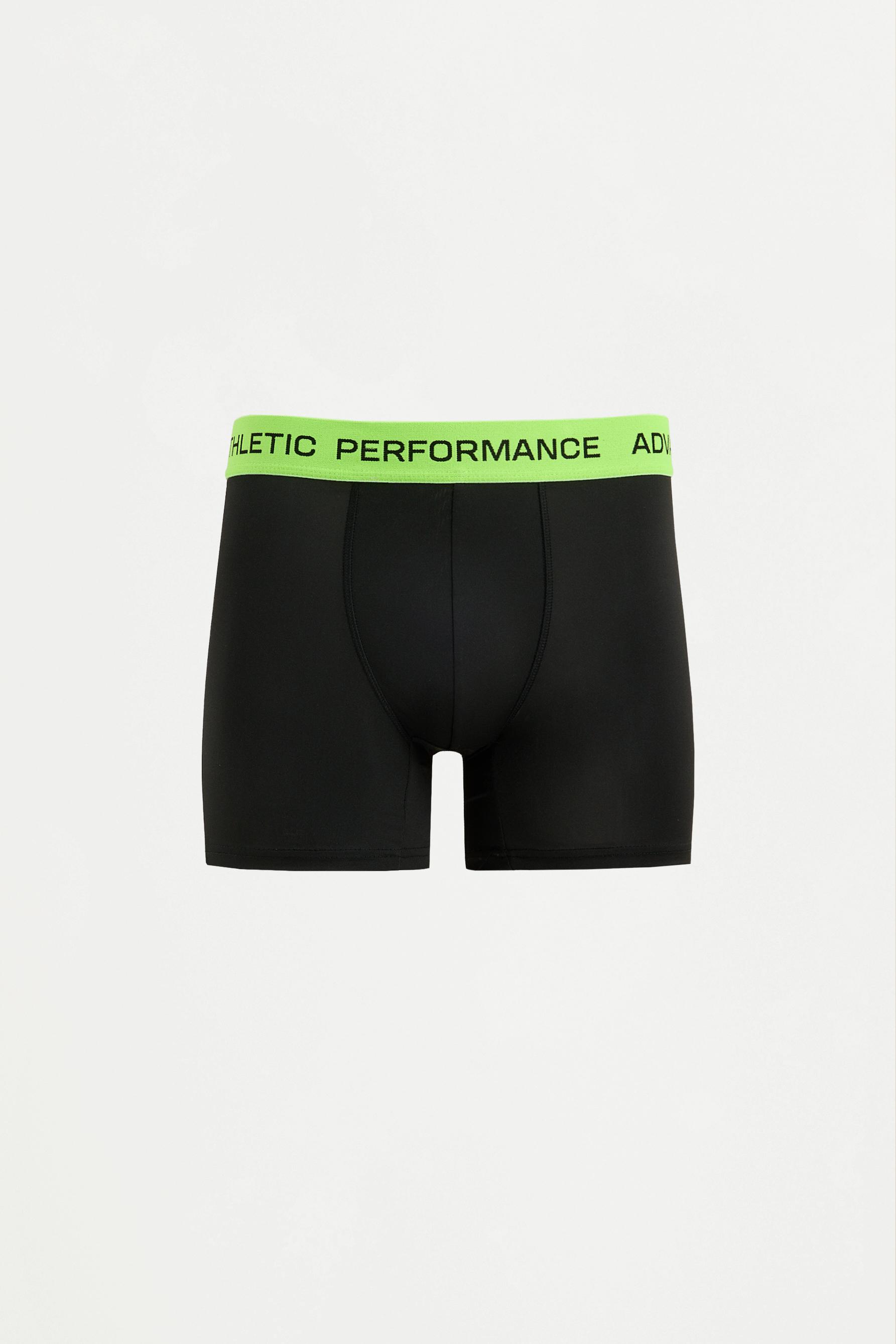 3-pack of long performance boxers — GREEN