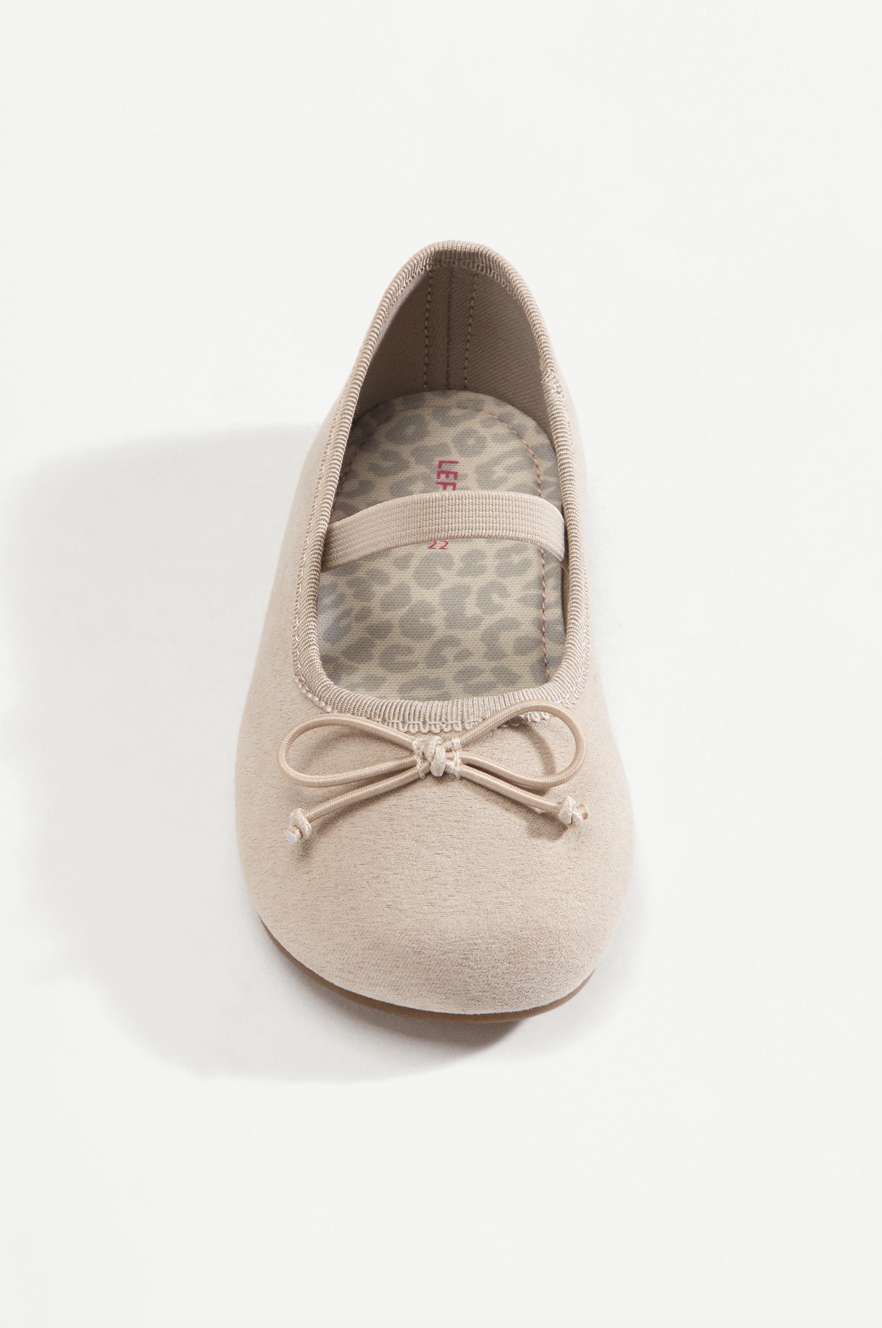 Barefoot Bow Ballerina Flats — BROWN