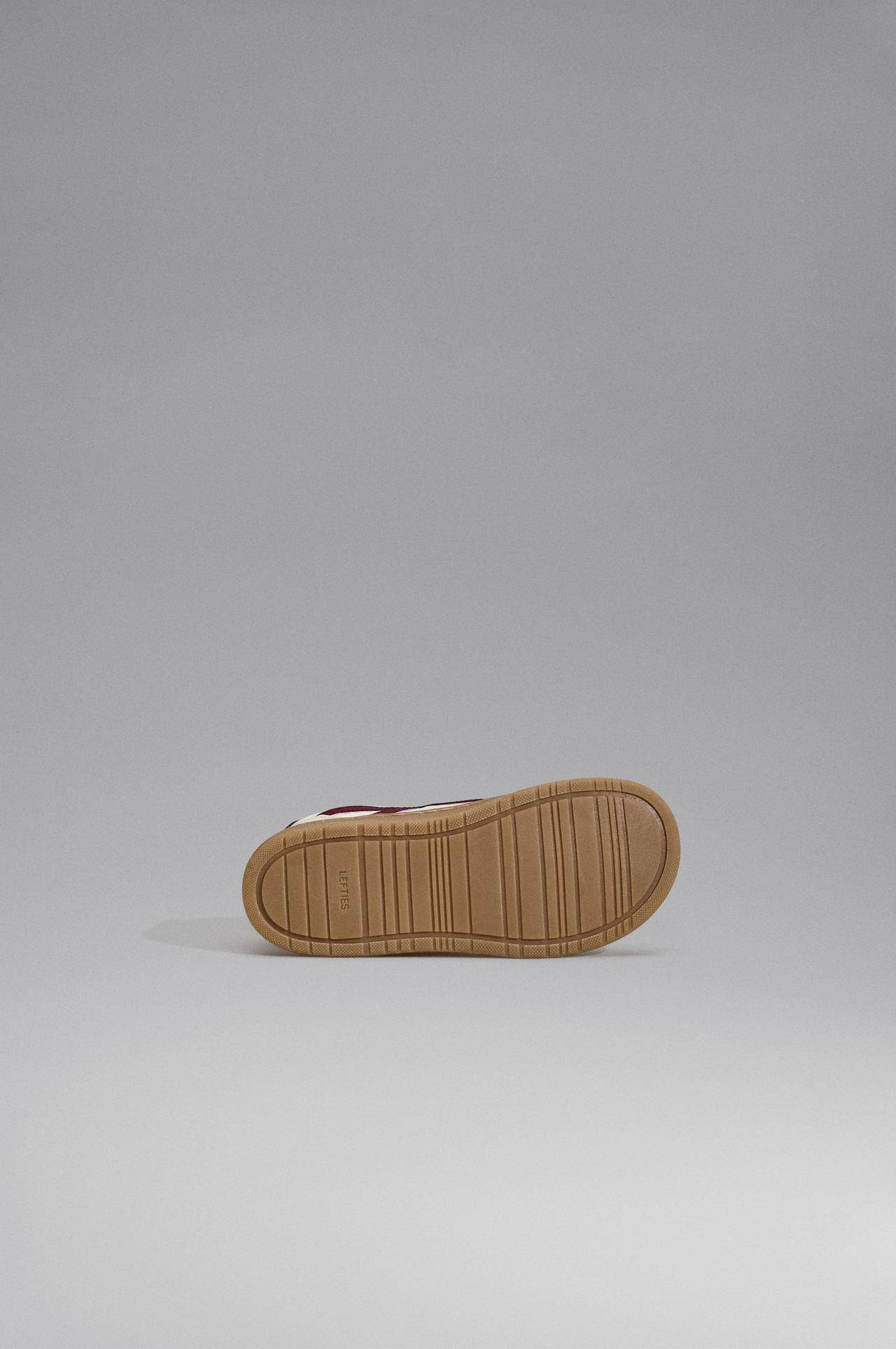 Barefoot mixed-material sneakers — ECRU