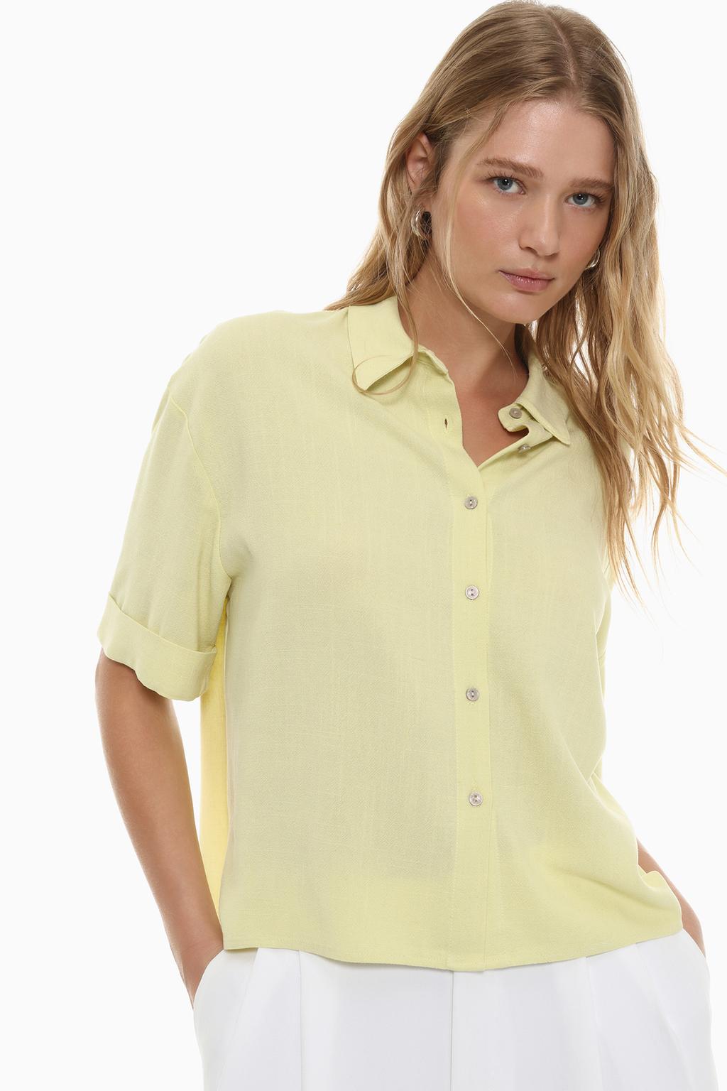 Short sleeve rustic shirt
