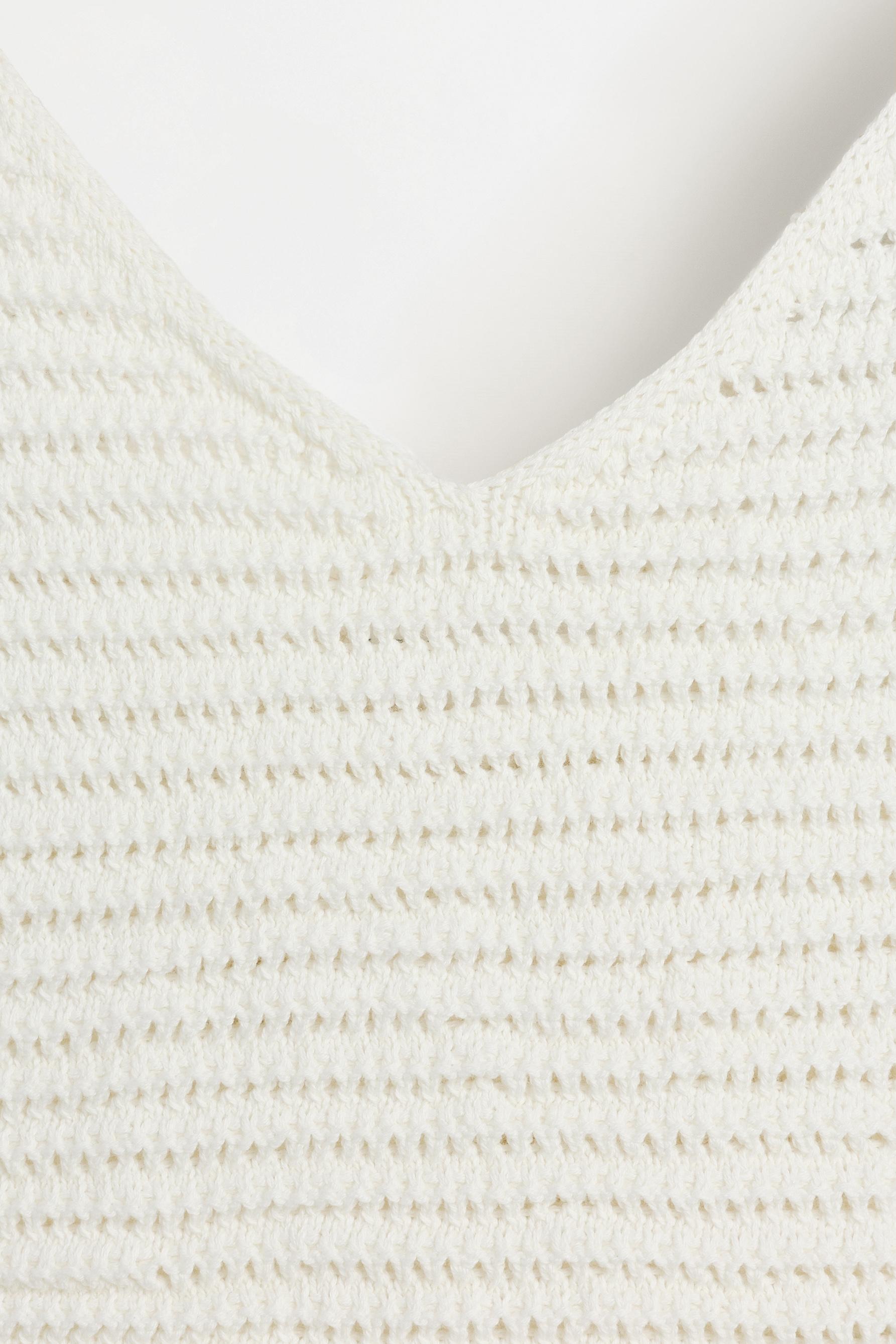 Cutwork top — WHITE